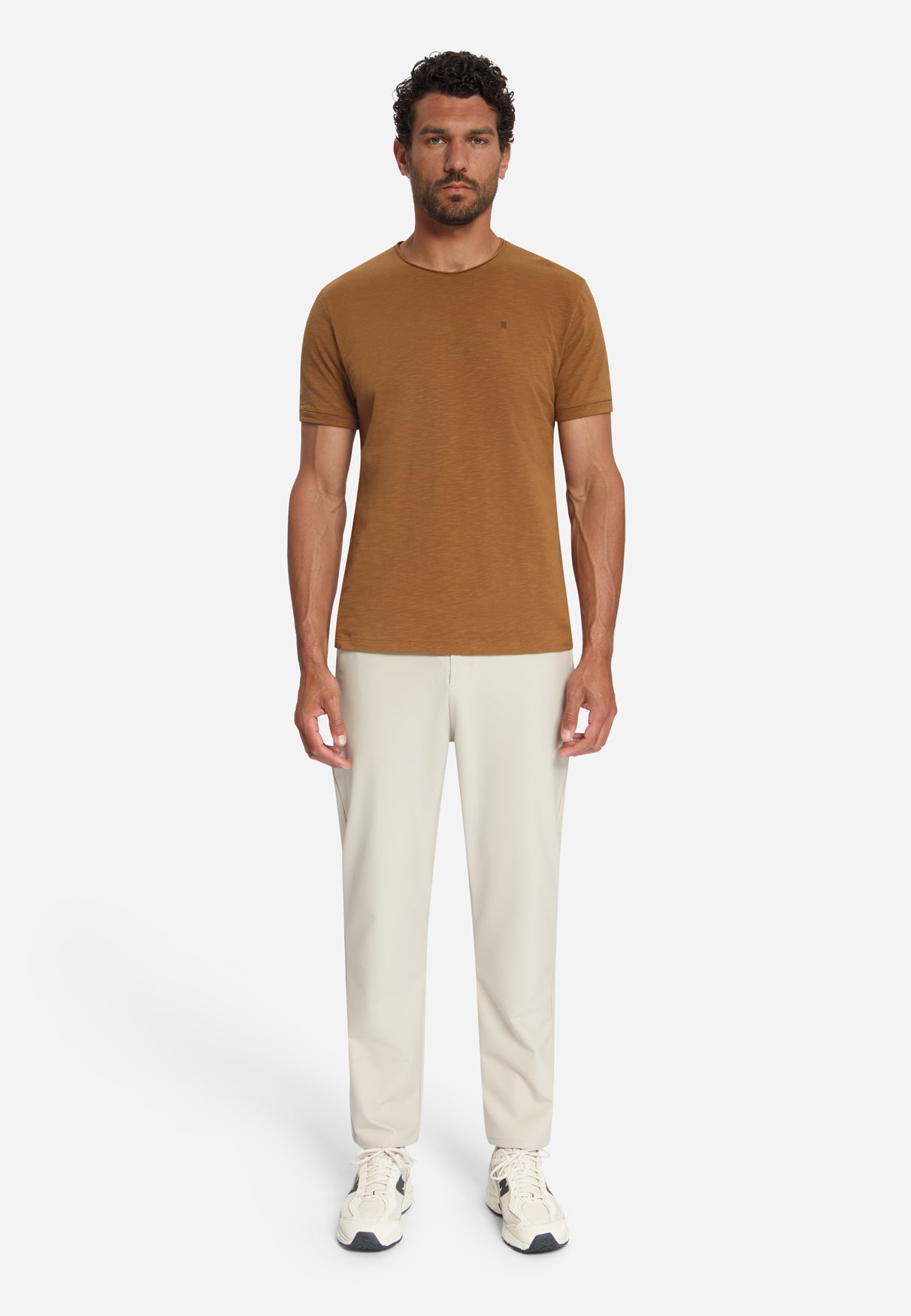 T-shirt Slub en Coton | Caramel