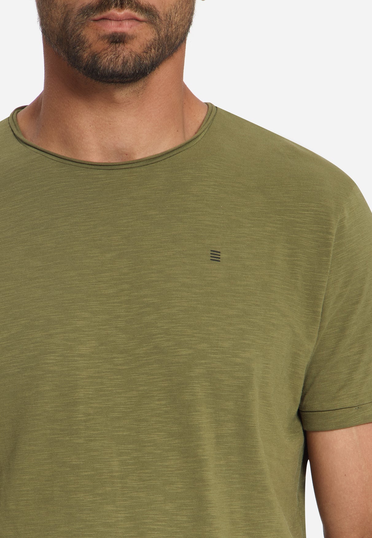 Cotton Slub T-Shirt | Moss