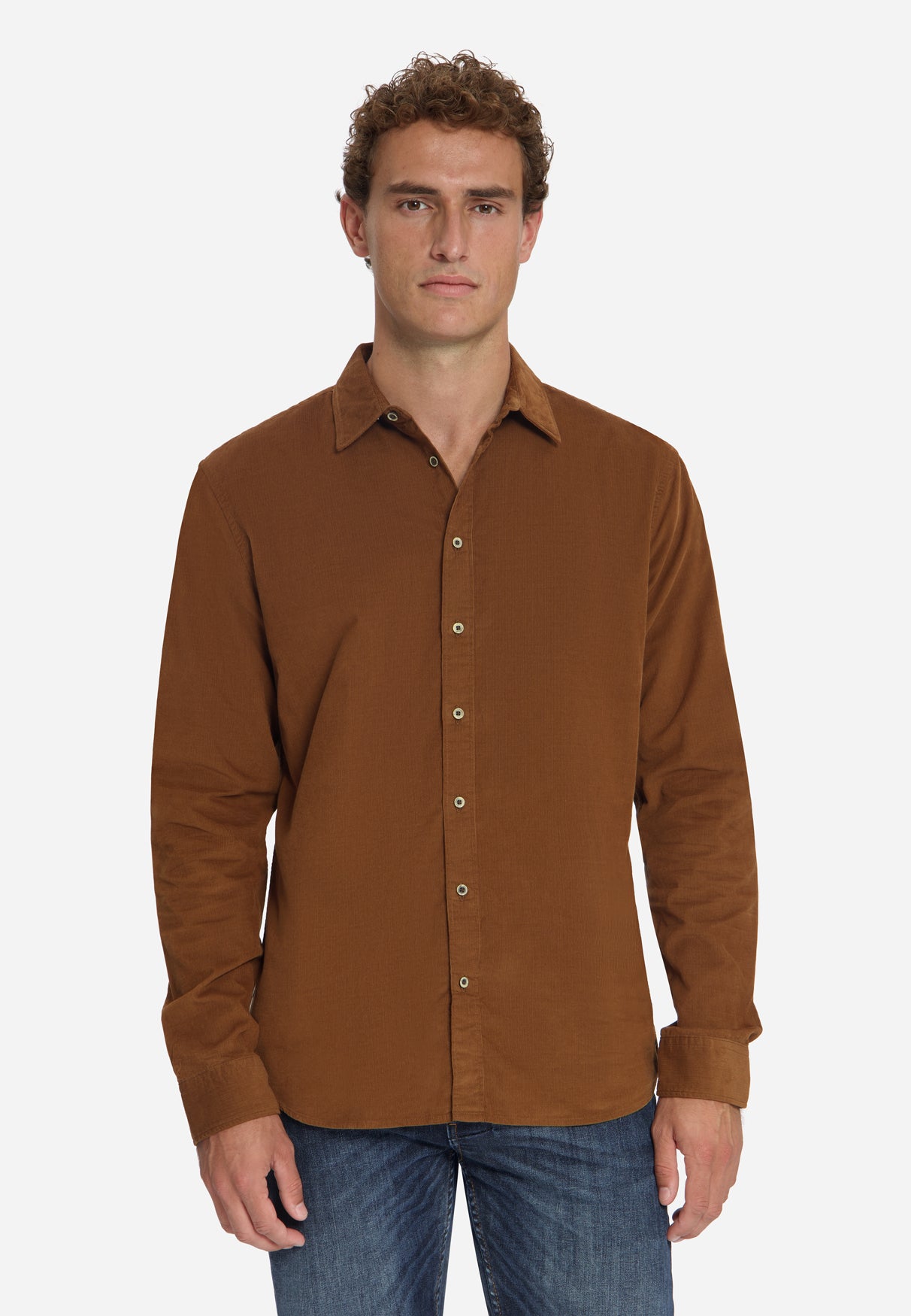 Corduroy Shirt | Caramel