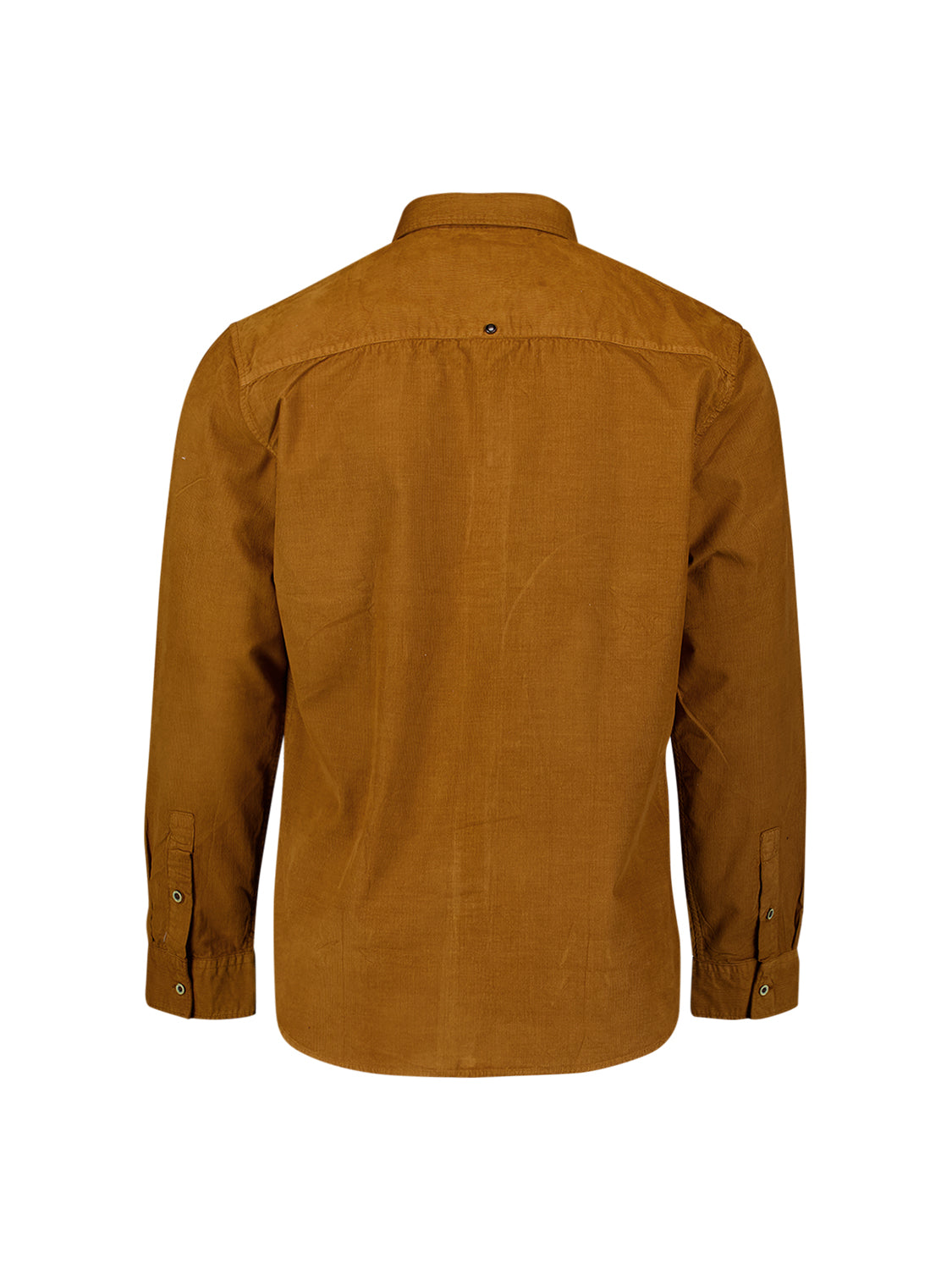 Chemise en velours côtelé fin | Caramel