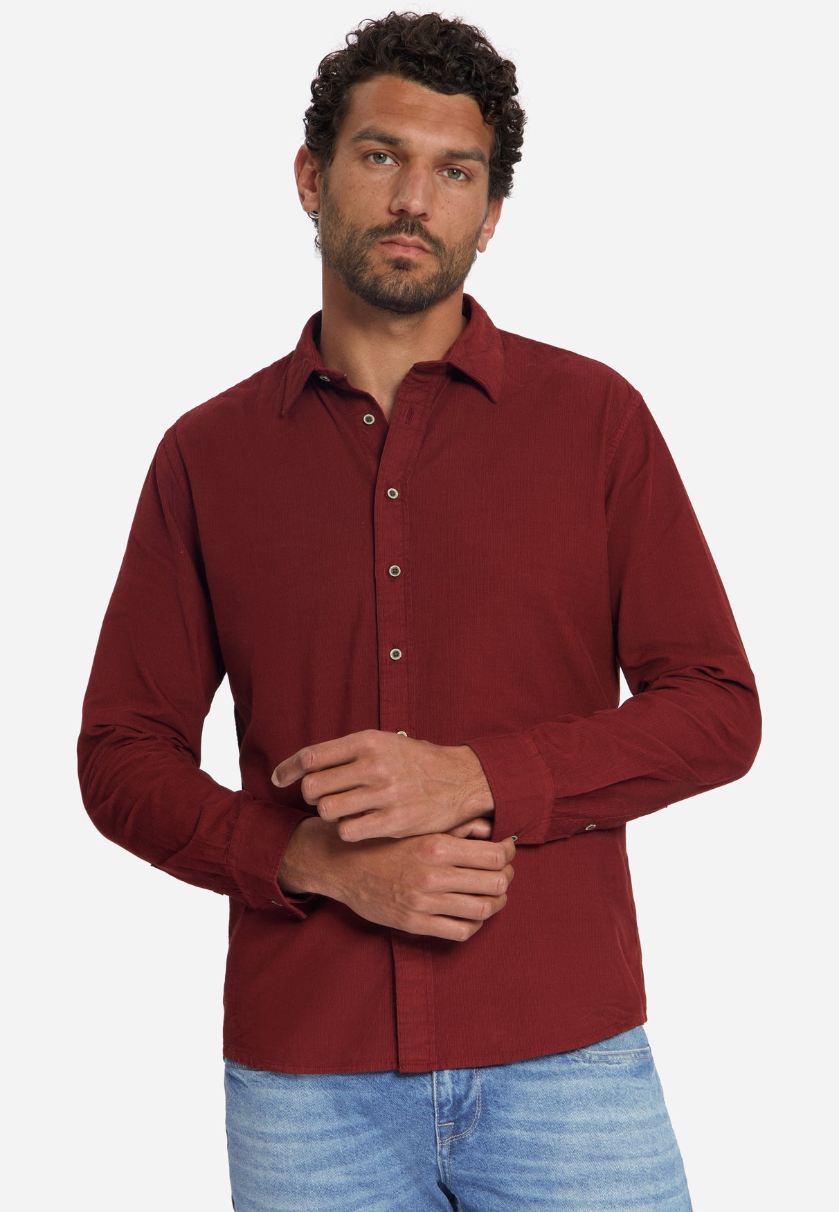 Chemise en velours côtelé fin | Cayenne