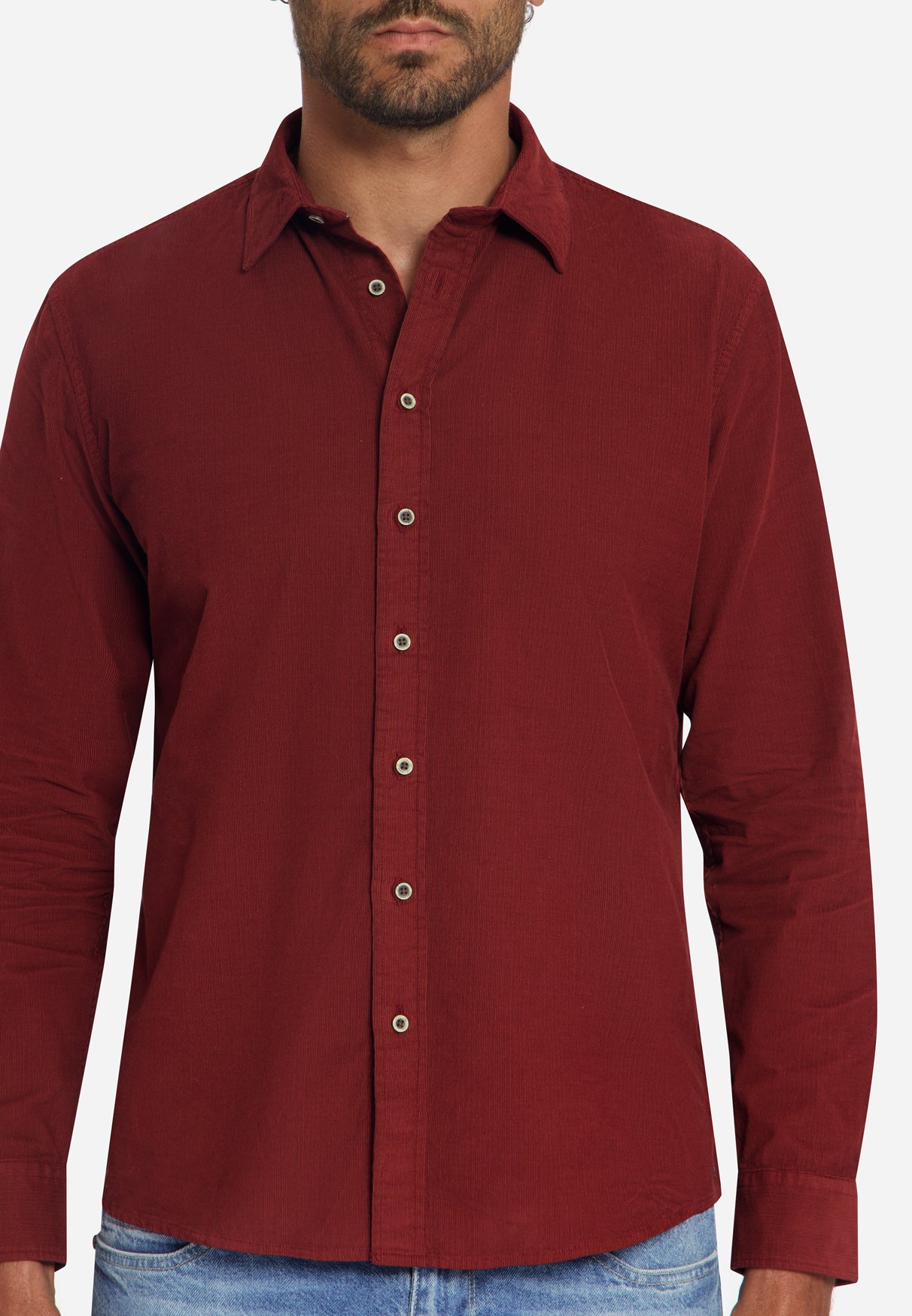 Chemise en velours côtelé fin | Cayenne