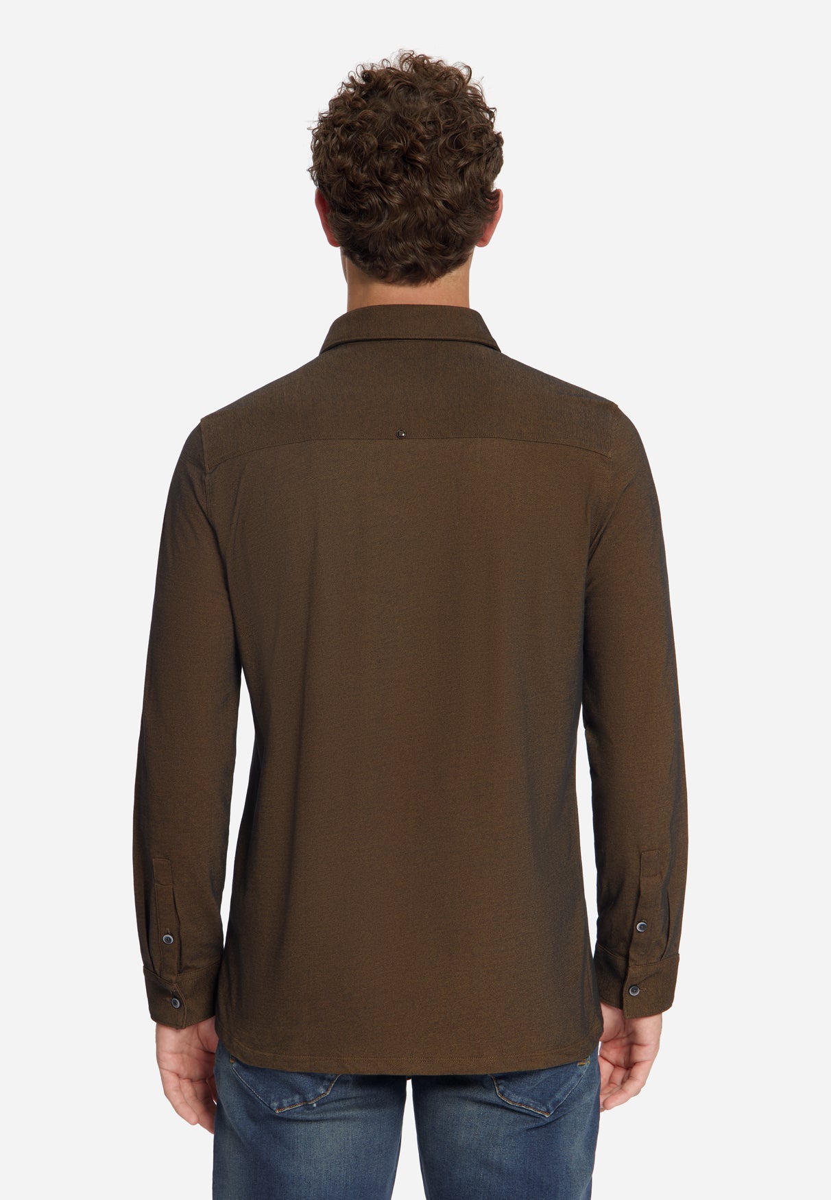 Twill Jersey Shirt | Caramel