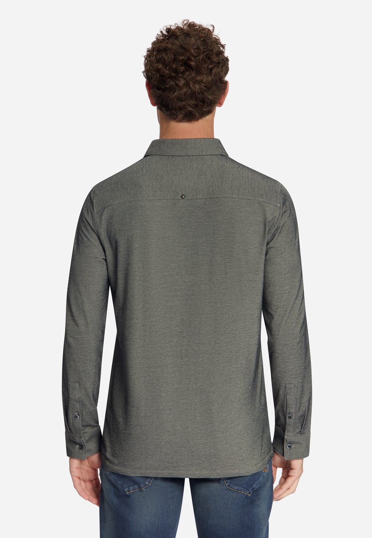 Twill Jersey Shirt | Cement