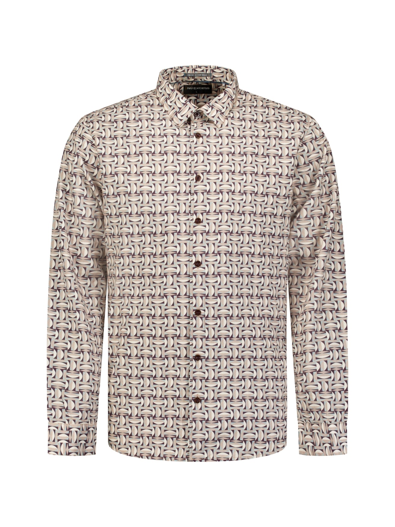 Allover Print Shirt | Stone