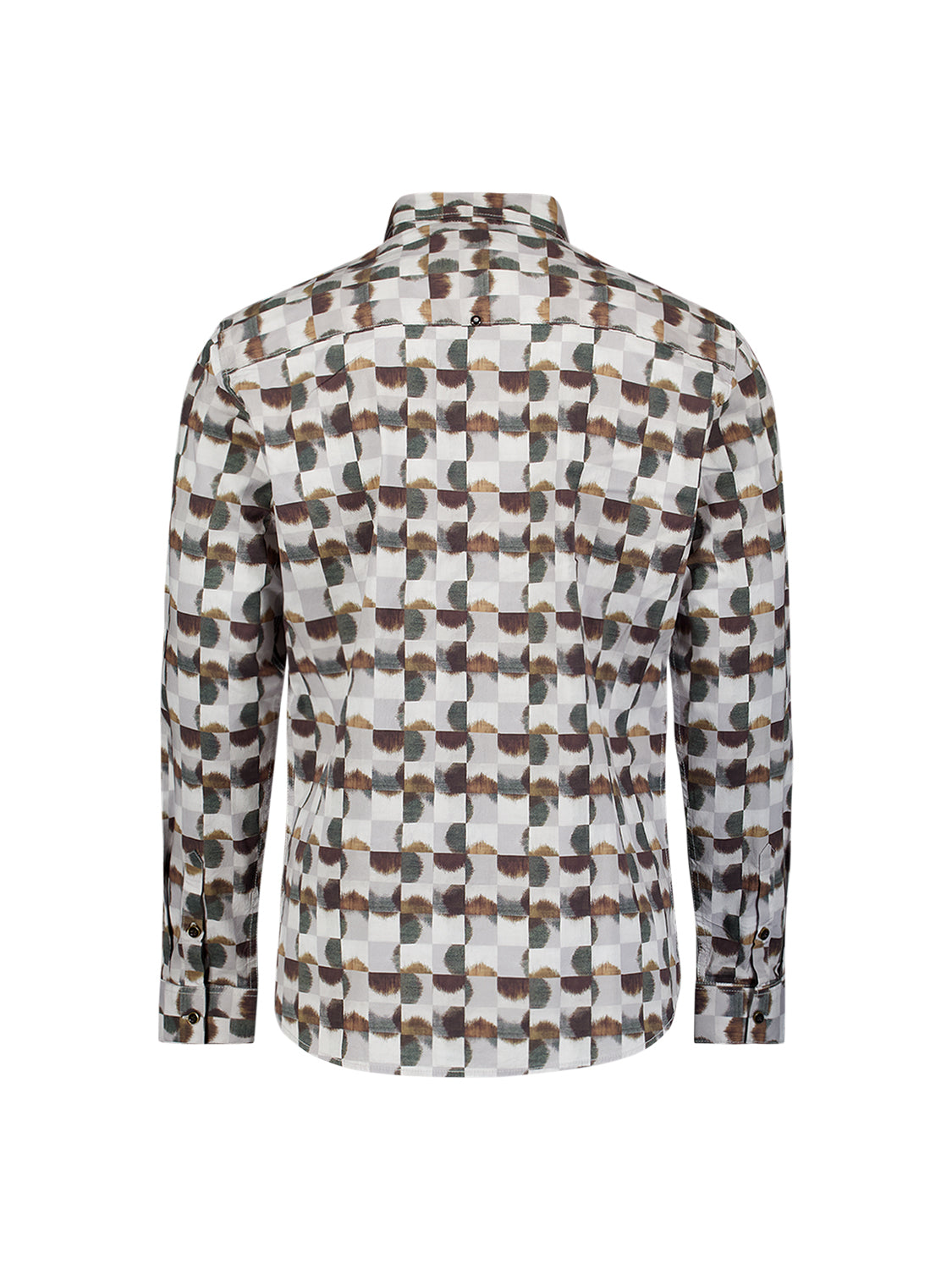 Chemise extensible à imprimé intégral | Caramel