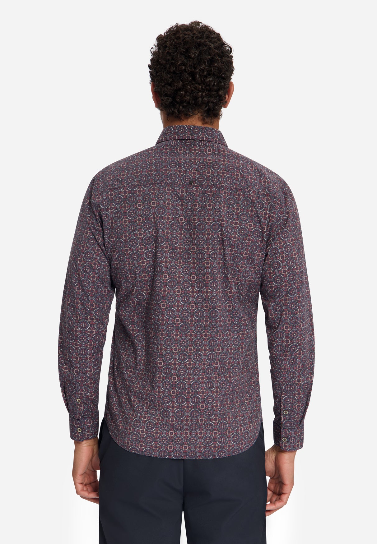 Chemise Stretch à Motif Géométrique | Cayenne