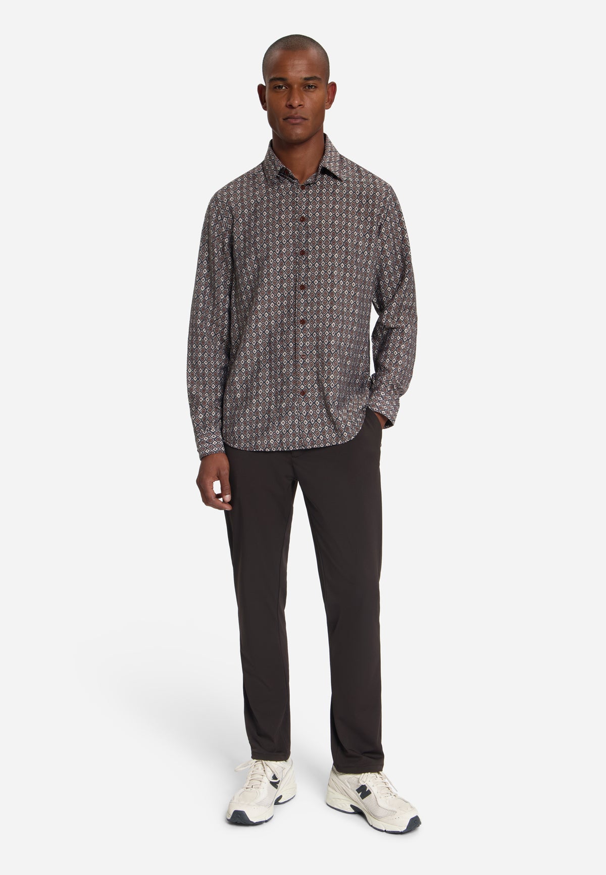 Chemise à imprimé intégral | Light Brown