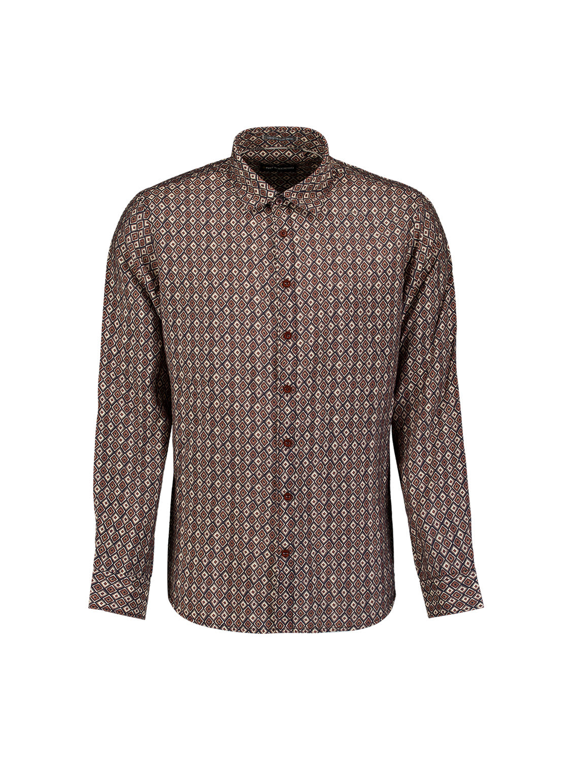 Allover Print Shirt | Light Brown