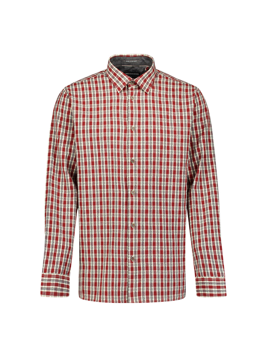 Chemise à petits carreaux, teinte dans la masse, tissage Dobby | Cayenne