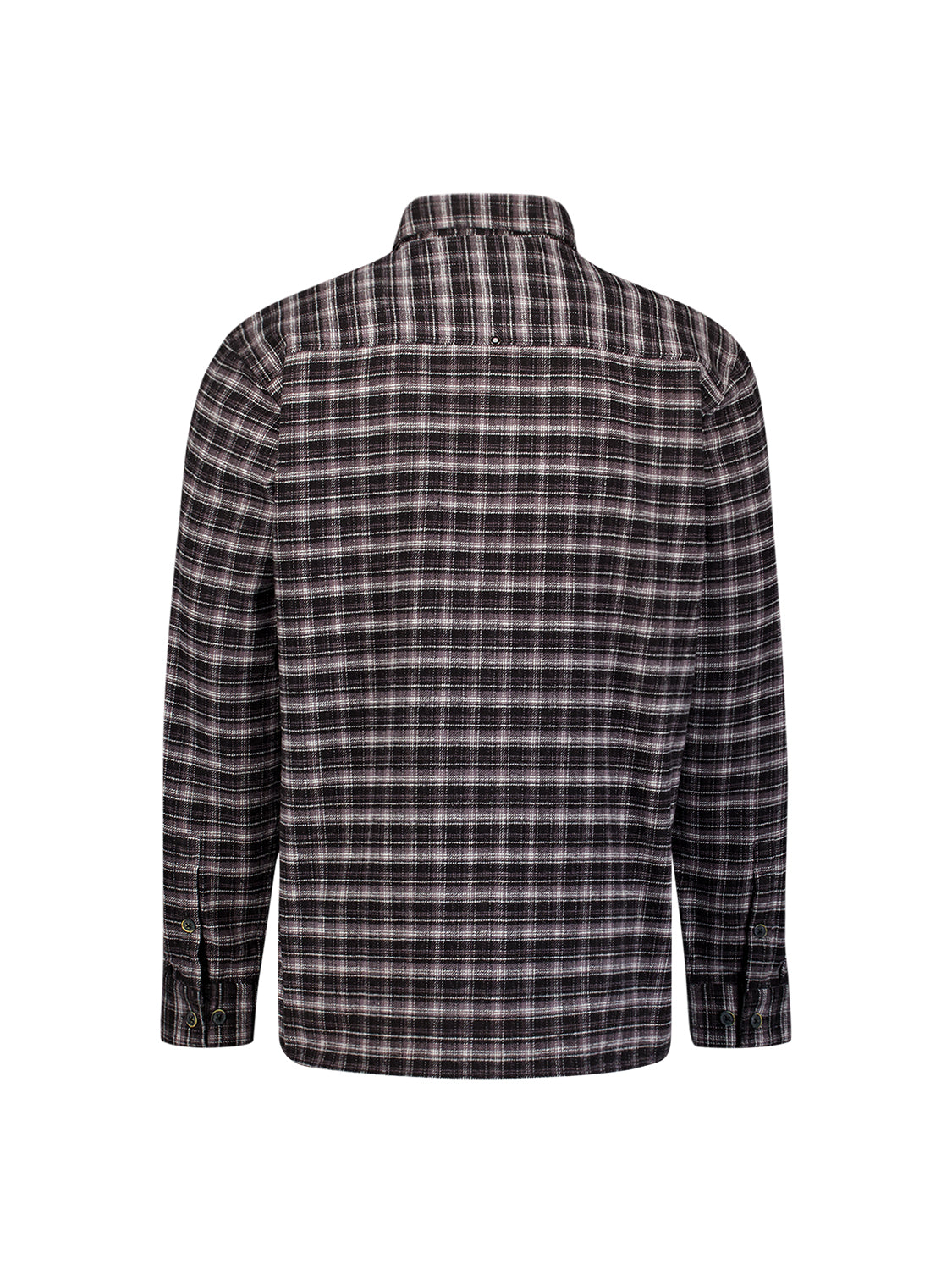 Chemise en coton à carreaux | Noire