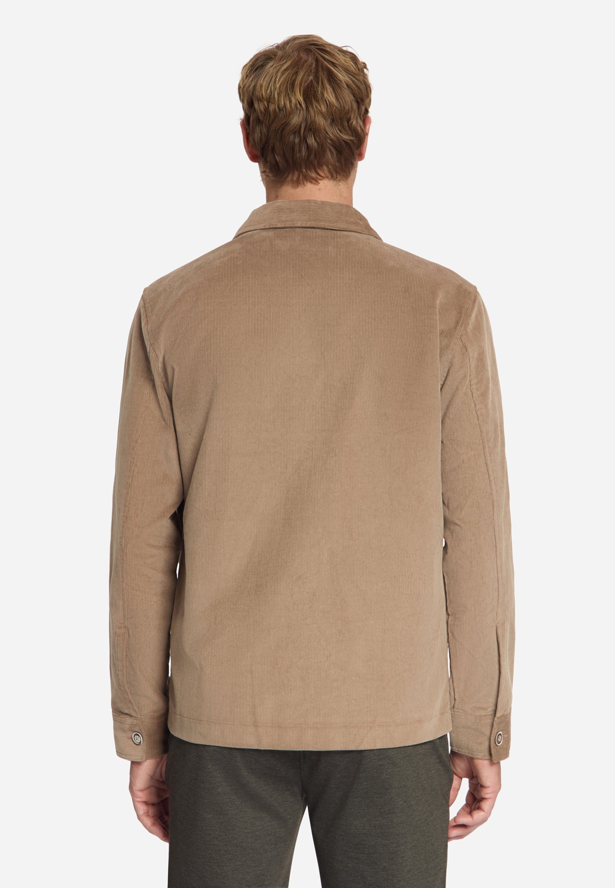 Overshirt en velours côtelé épais | Marron clair