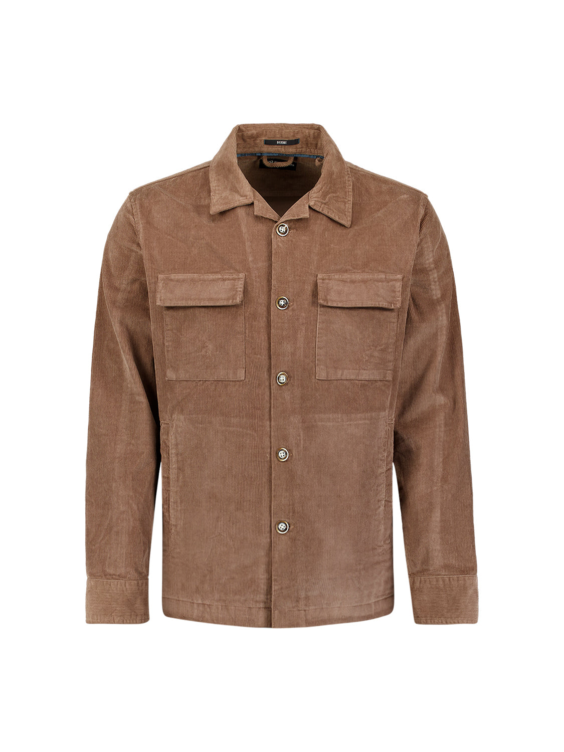 Overshirt en velours côtelé épais | Marron clair