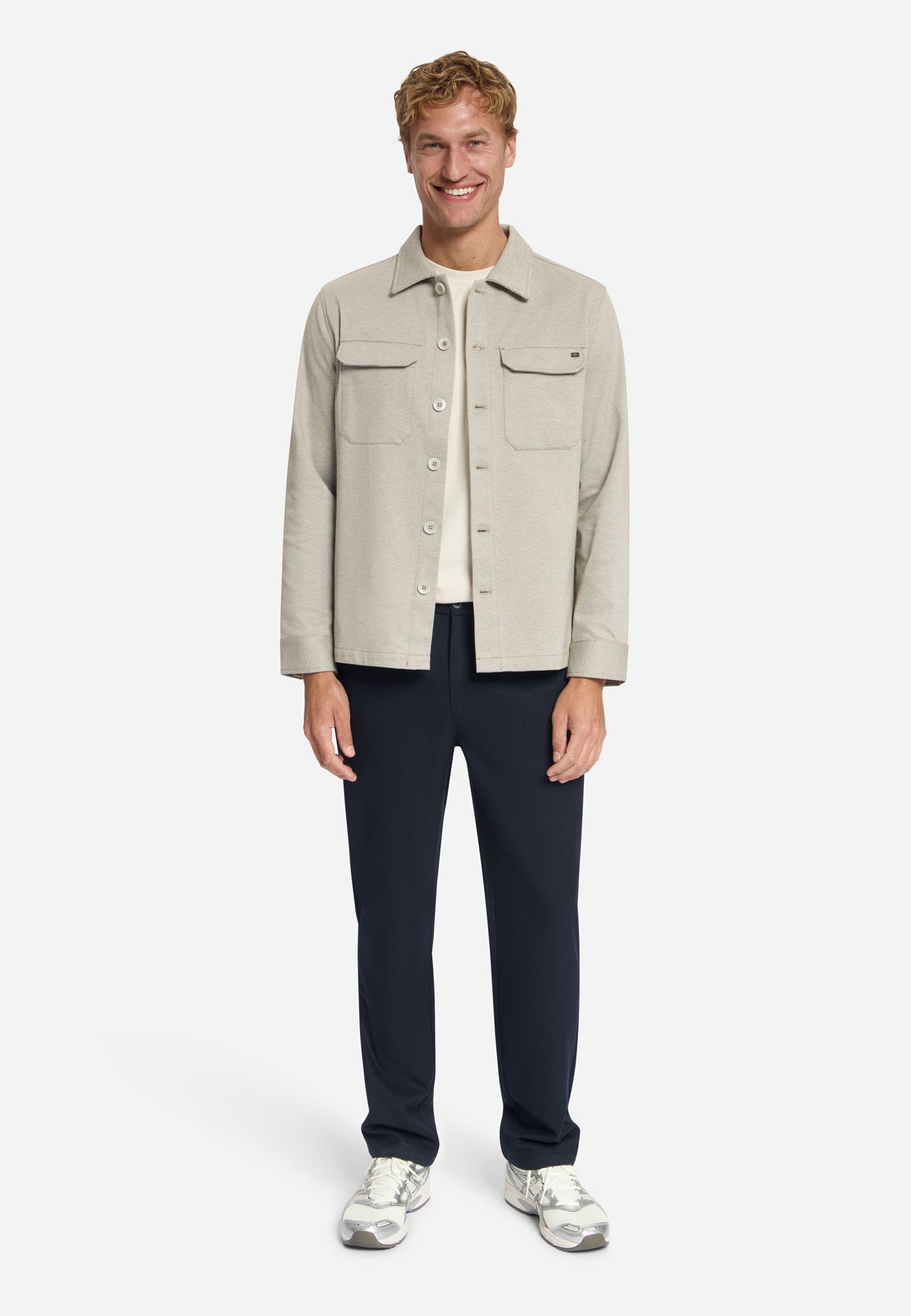 Surchemise En Sergé Chiné | Light Brown
