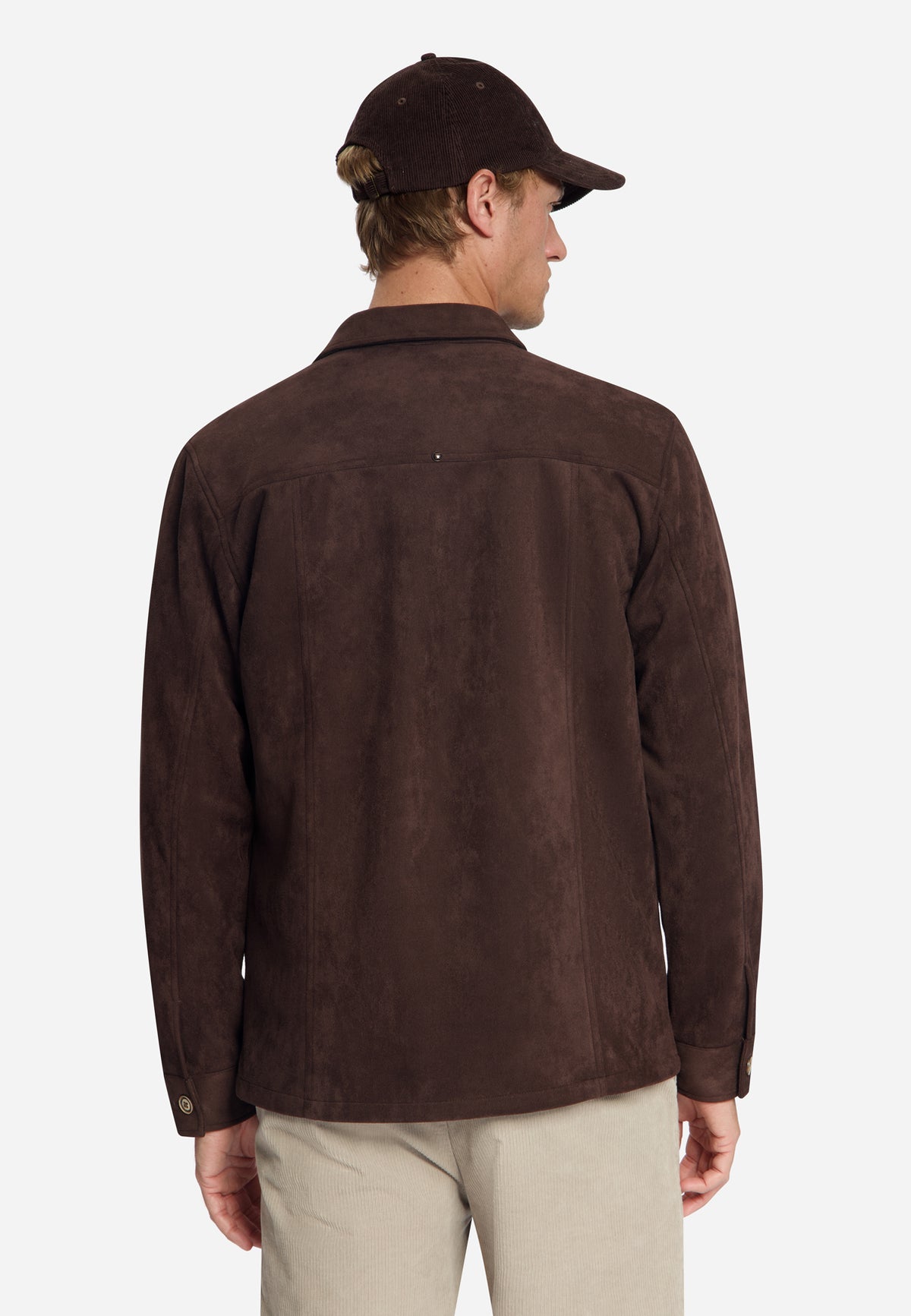 Surchemise effet daim | Dark Brown
