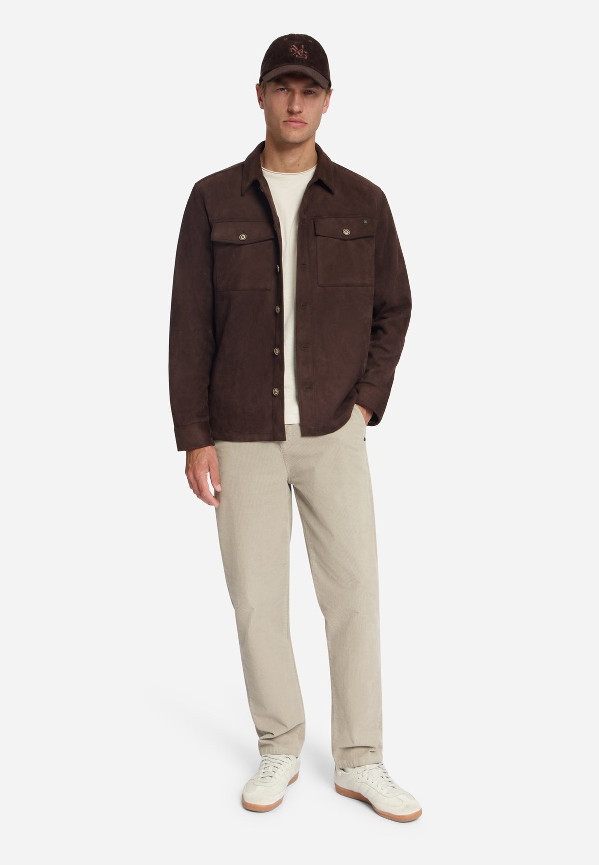 Surchemise effet daim | Dark Brown