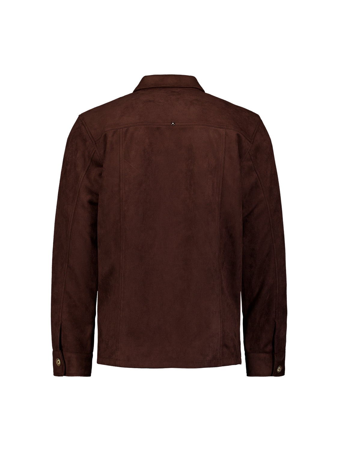 Surchemise effet daim | Dark Brown