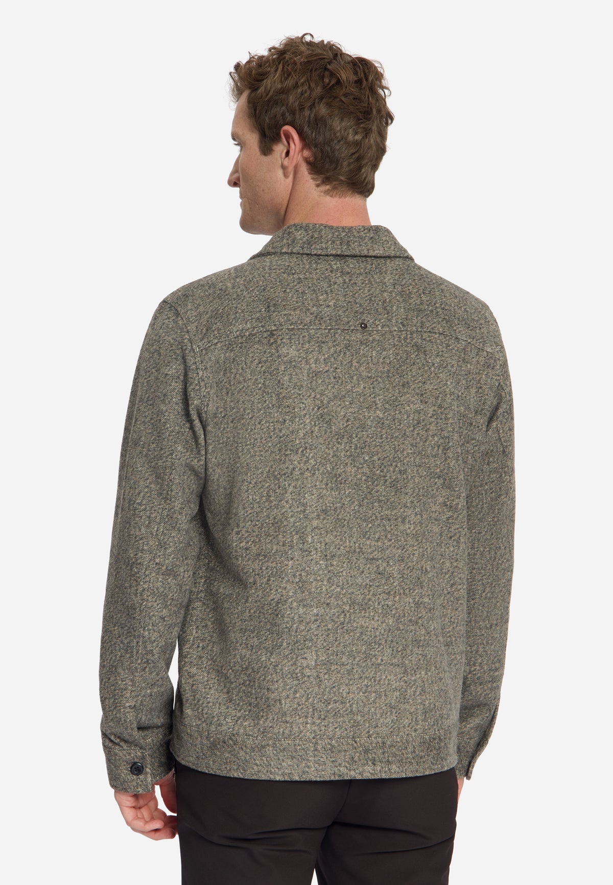 Surchemise zippée en mélange de laine | Light Brown