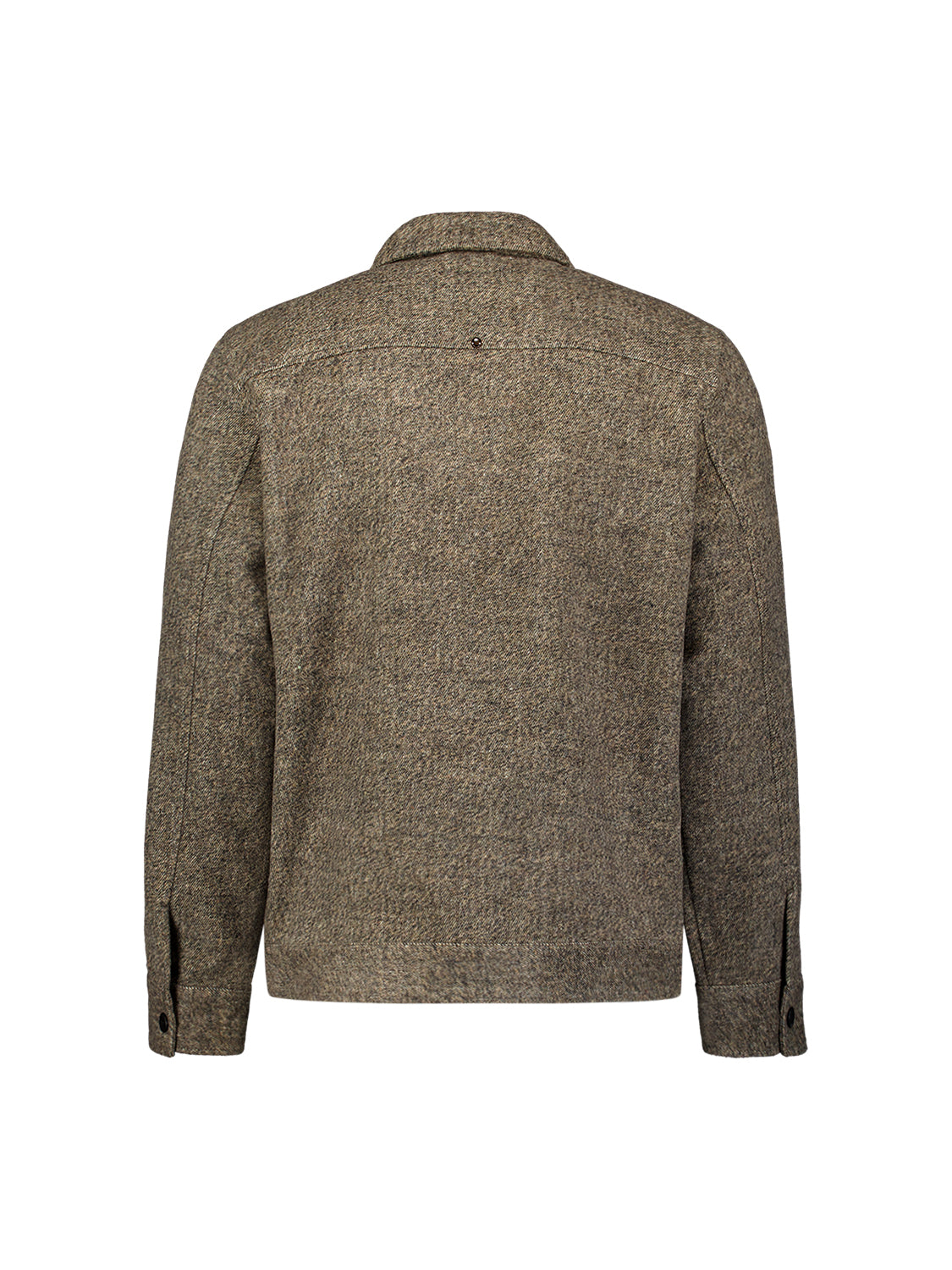 Surchemise zippée en mélange de laine | Light Brown