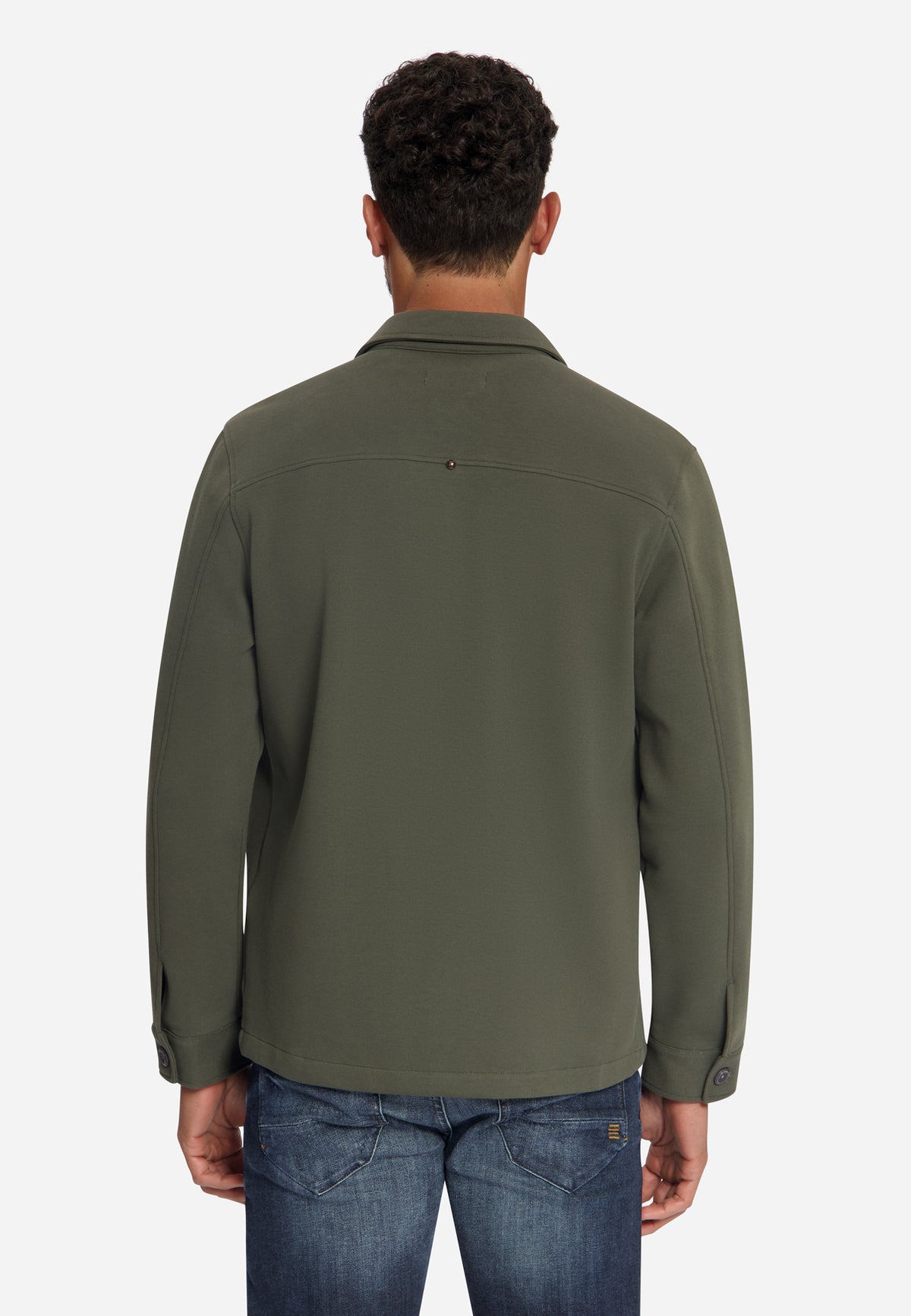Surchemise sweat piqué | Army