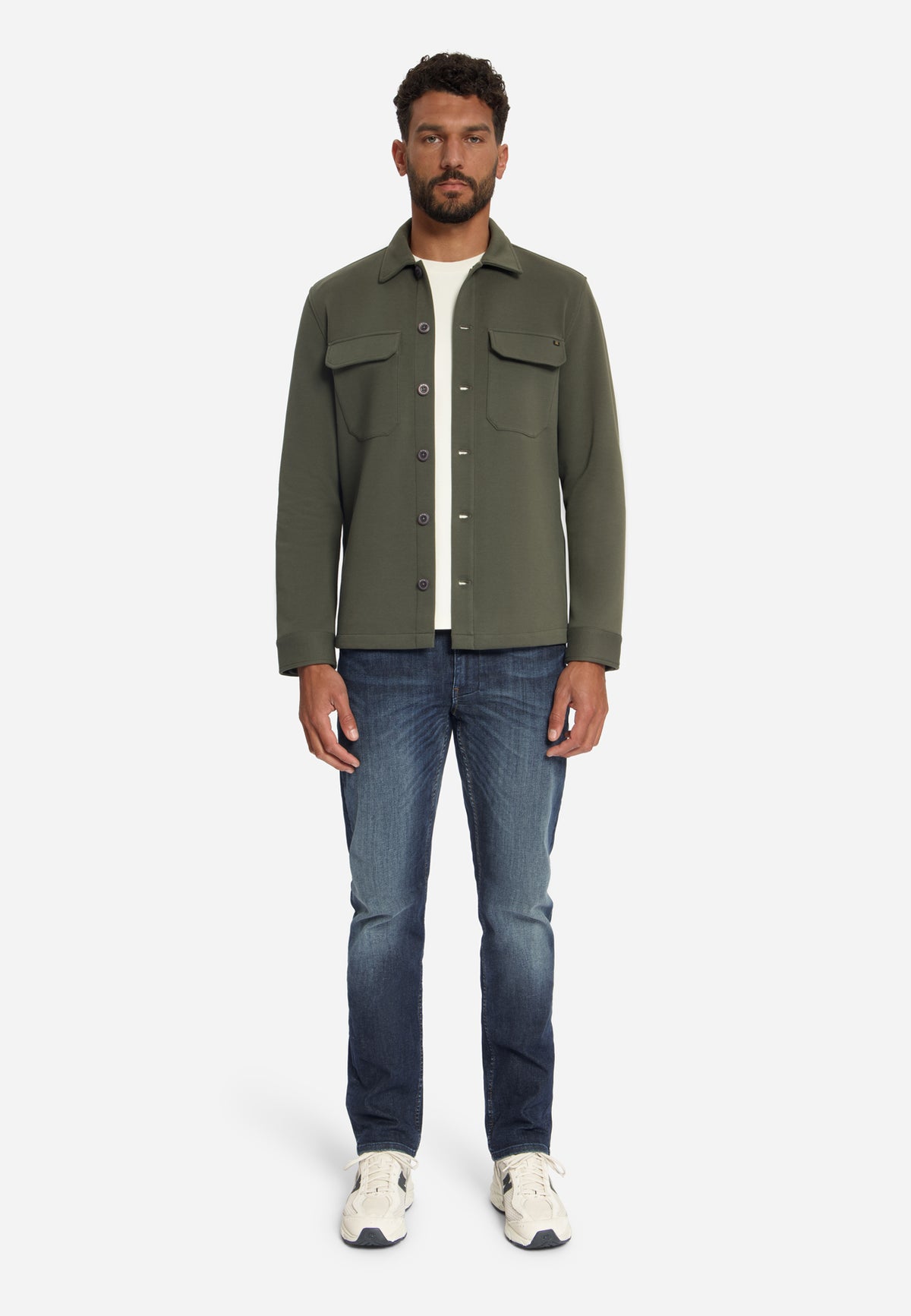 Surchemise sweat piqué | Army