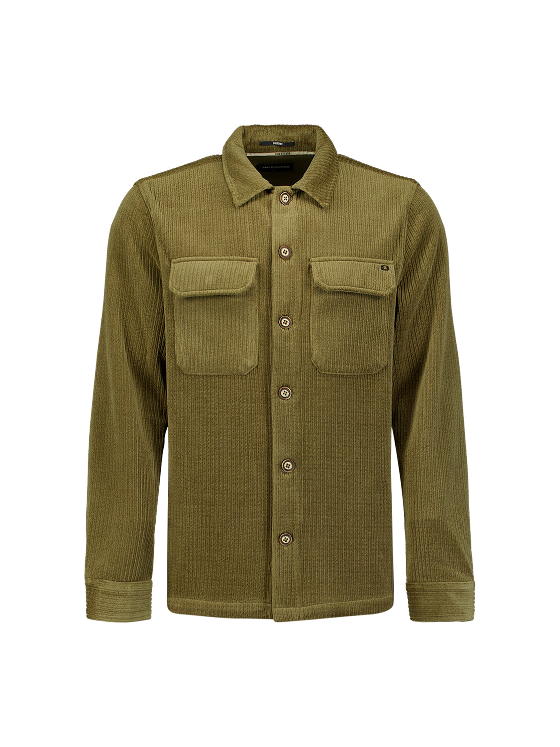 Surchemise en Velours Côtelé Stretch | Army