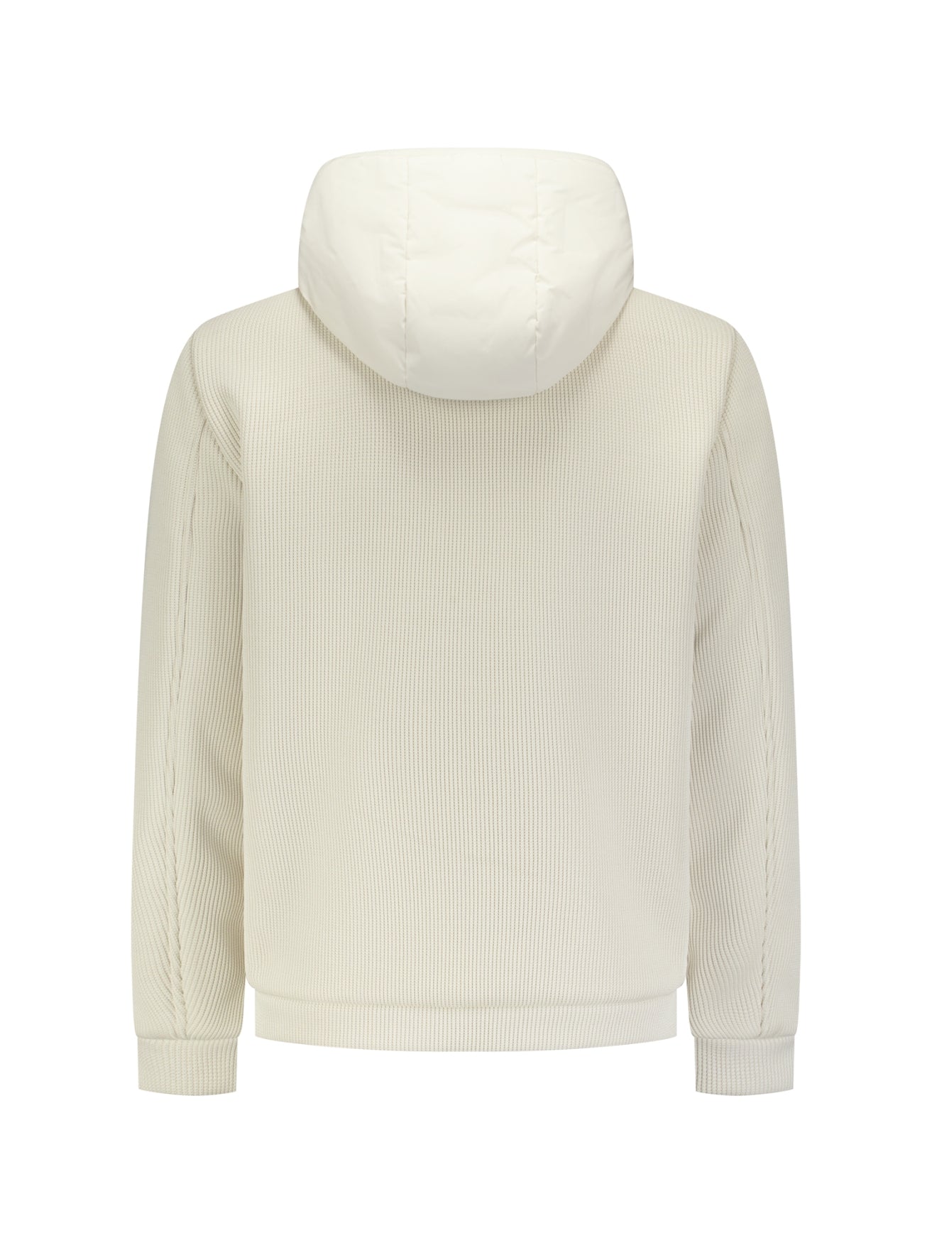 Veste en maille matelassée à capuche | Stone