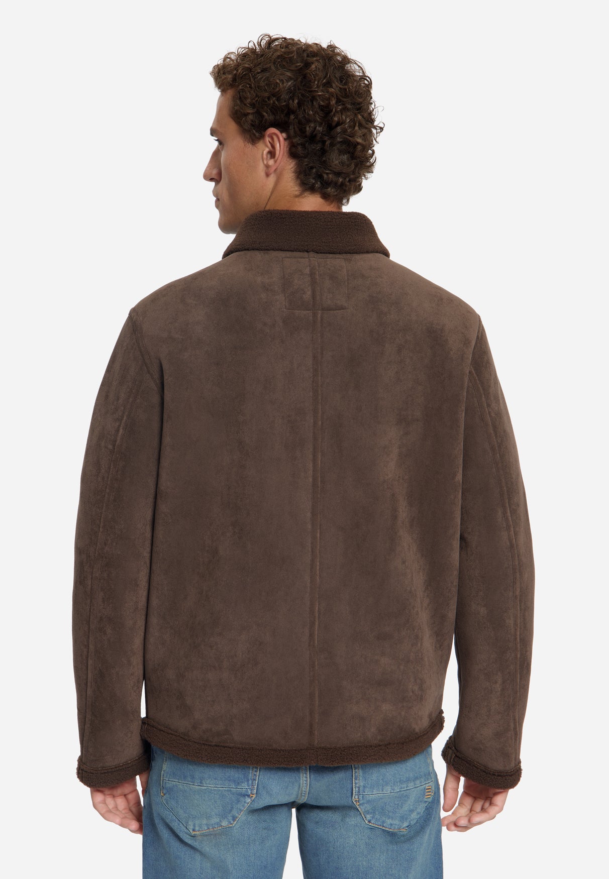 Veste Effet Daim | Dark Brown