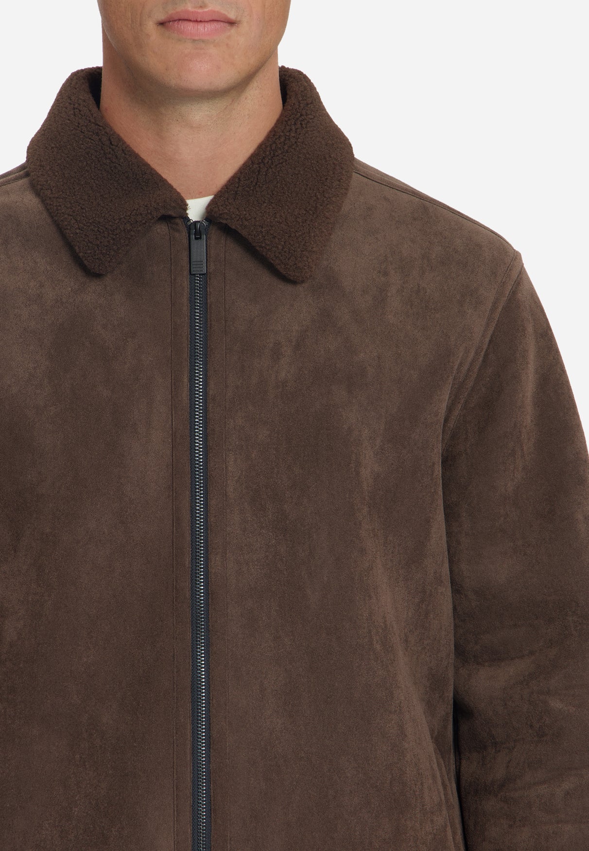 Veste Effet Daim | Dark Brown