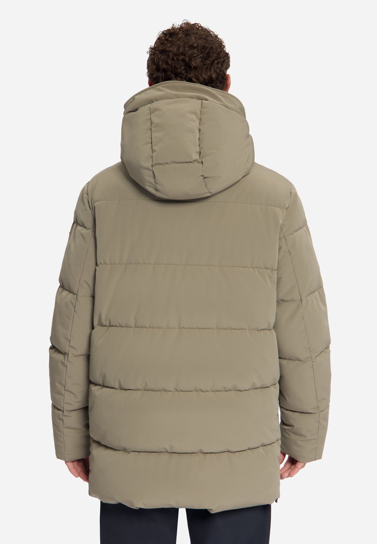 Hooded Puffer Parka Jacket | Mud