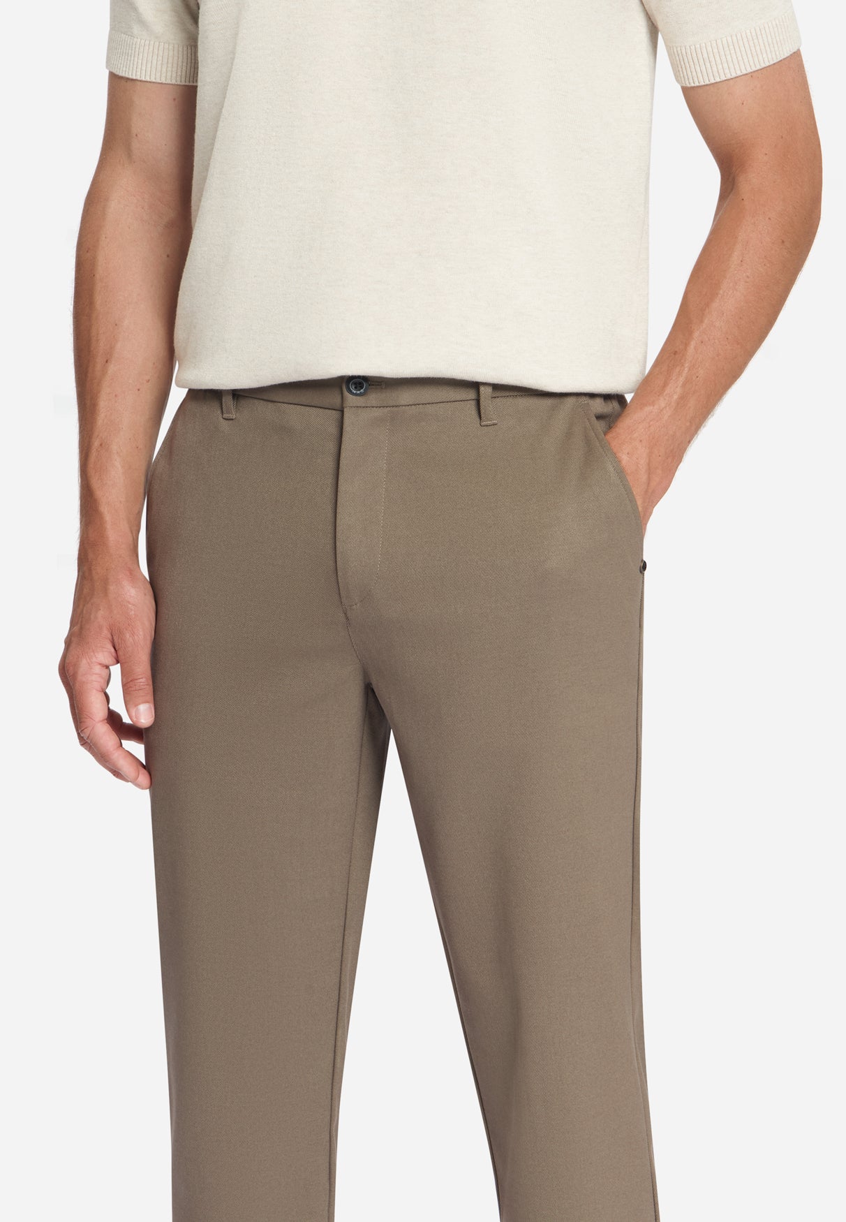Chino Twill Stretch | Light Brown