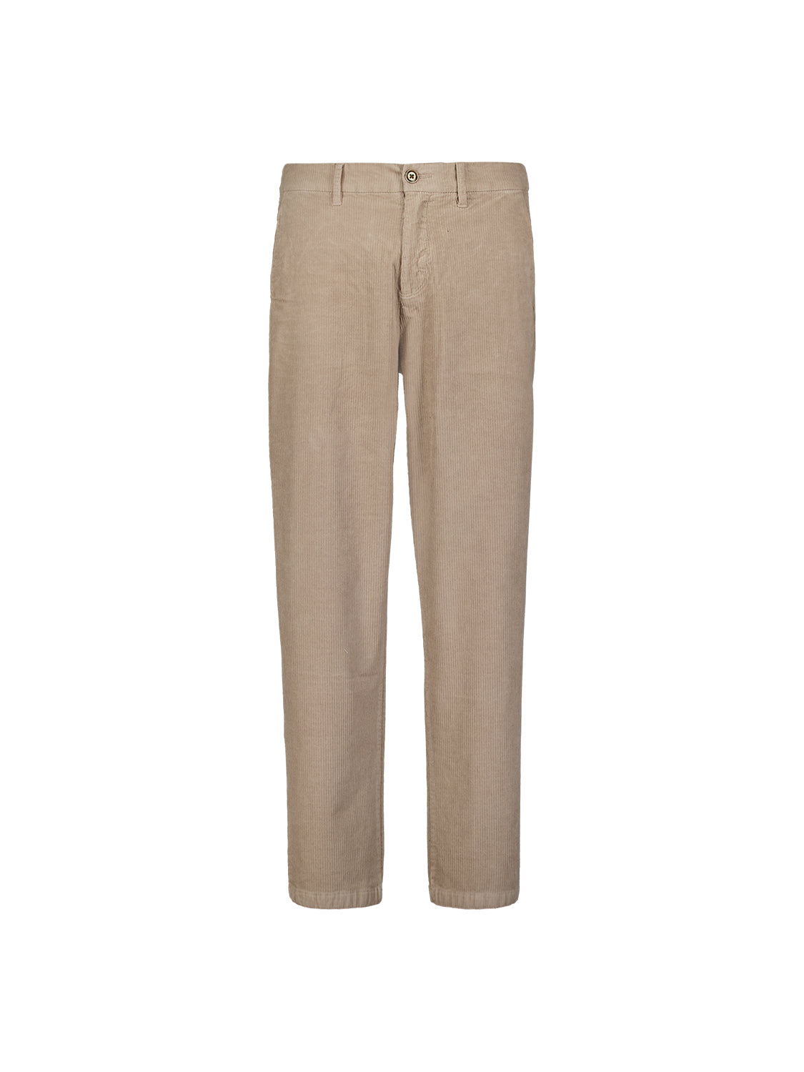 Chino en Velours Côtelé Stretch | Taupe