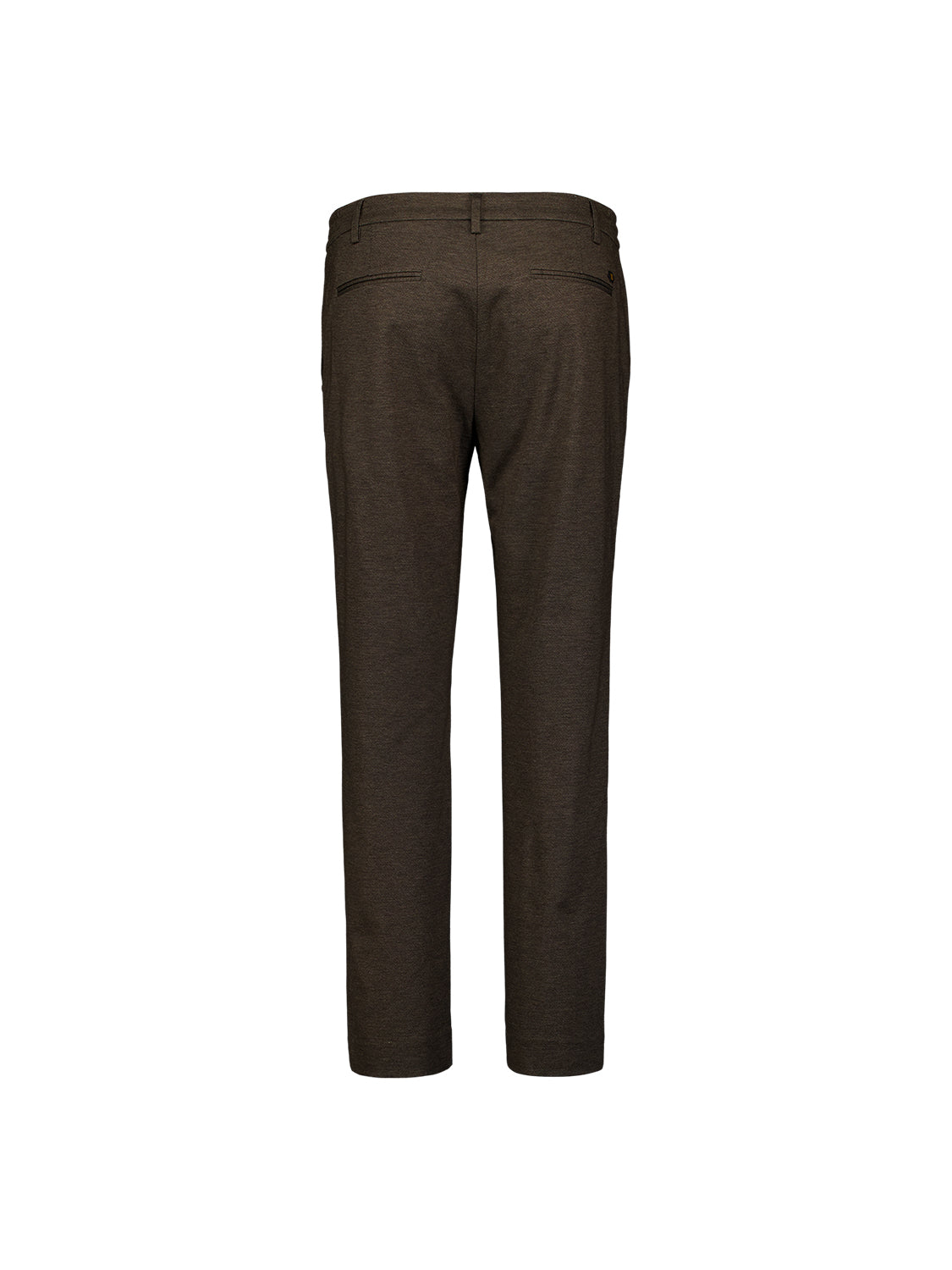 Pantalon en jersey mélangé, regular fit | Marron foncé