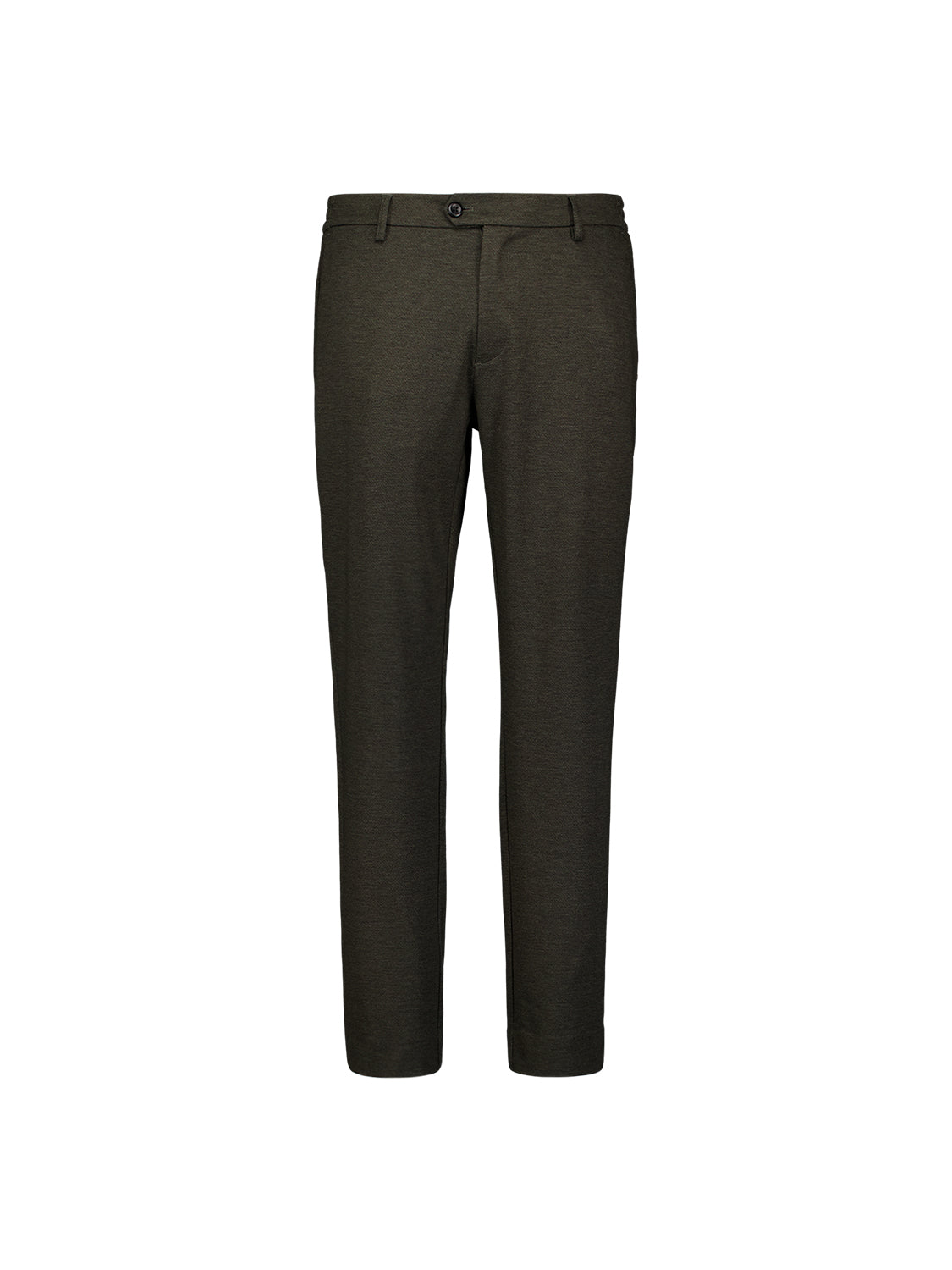 Pantalon en jersey mélangé, coupe regular fit | Vert army