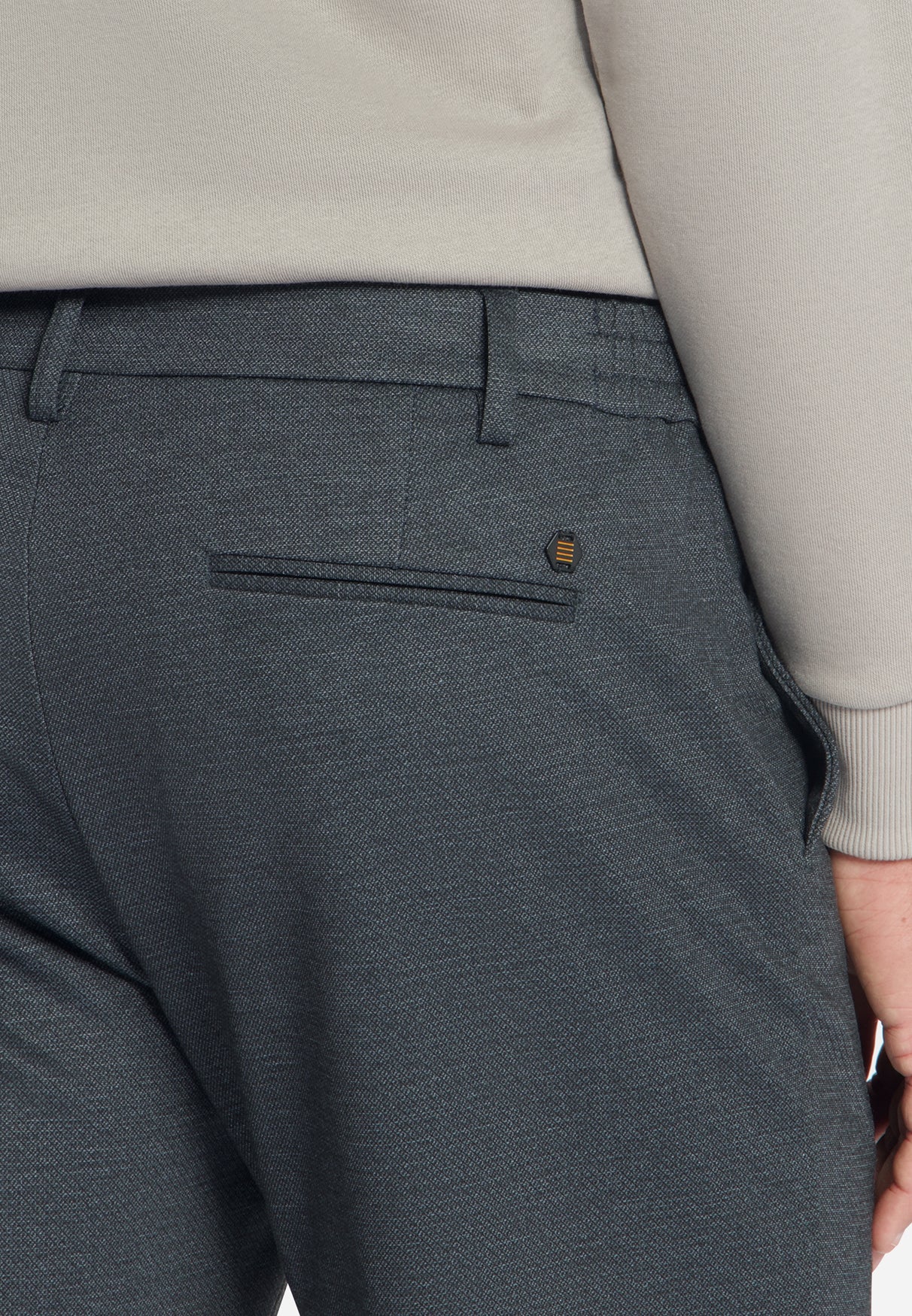 Pantalon en jersey mélangé, regular fit | Antra Mélangé