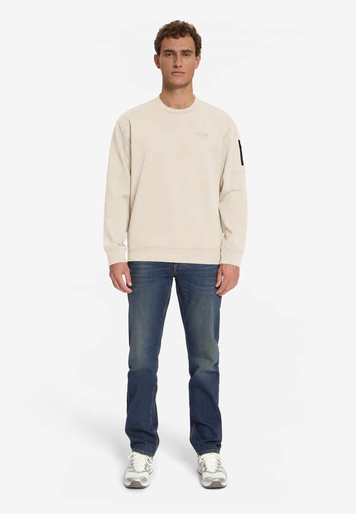 Crew Neck Sweater | Stone
