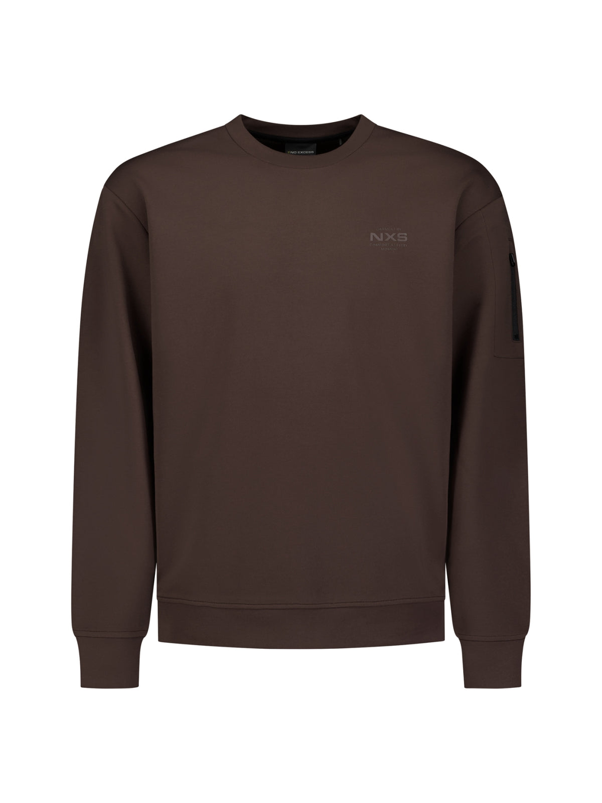 Crew Neck Sweater | Dark Brown