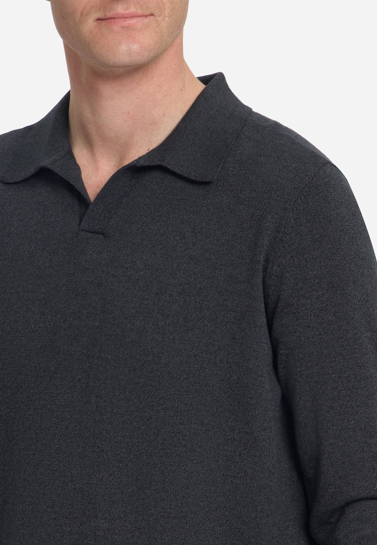 Pull polo chiné | Dark Grey