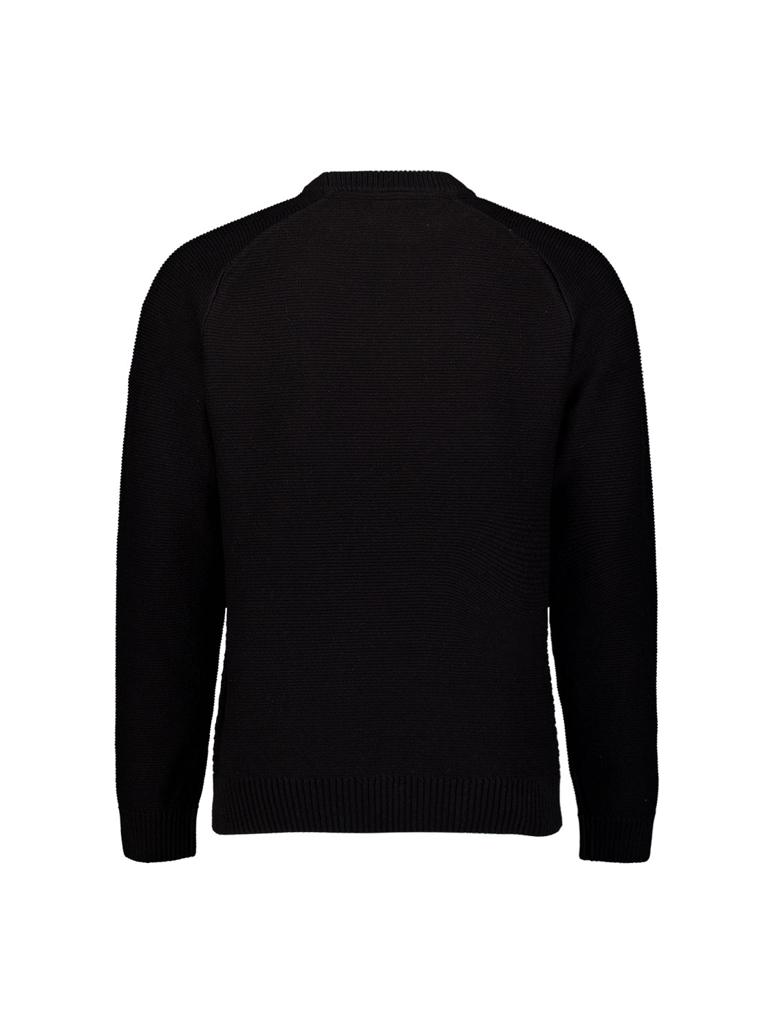 Cable Knit Crew Neck Jumper | Black