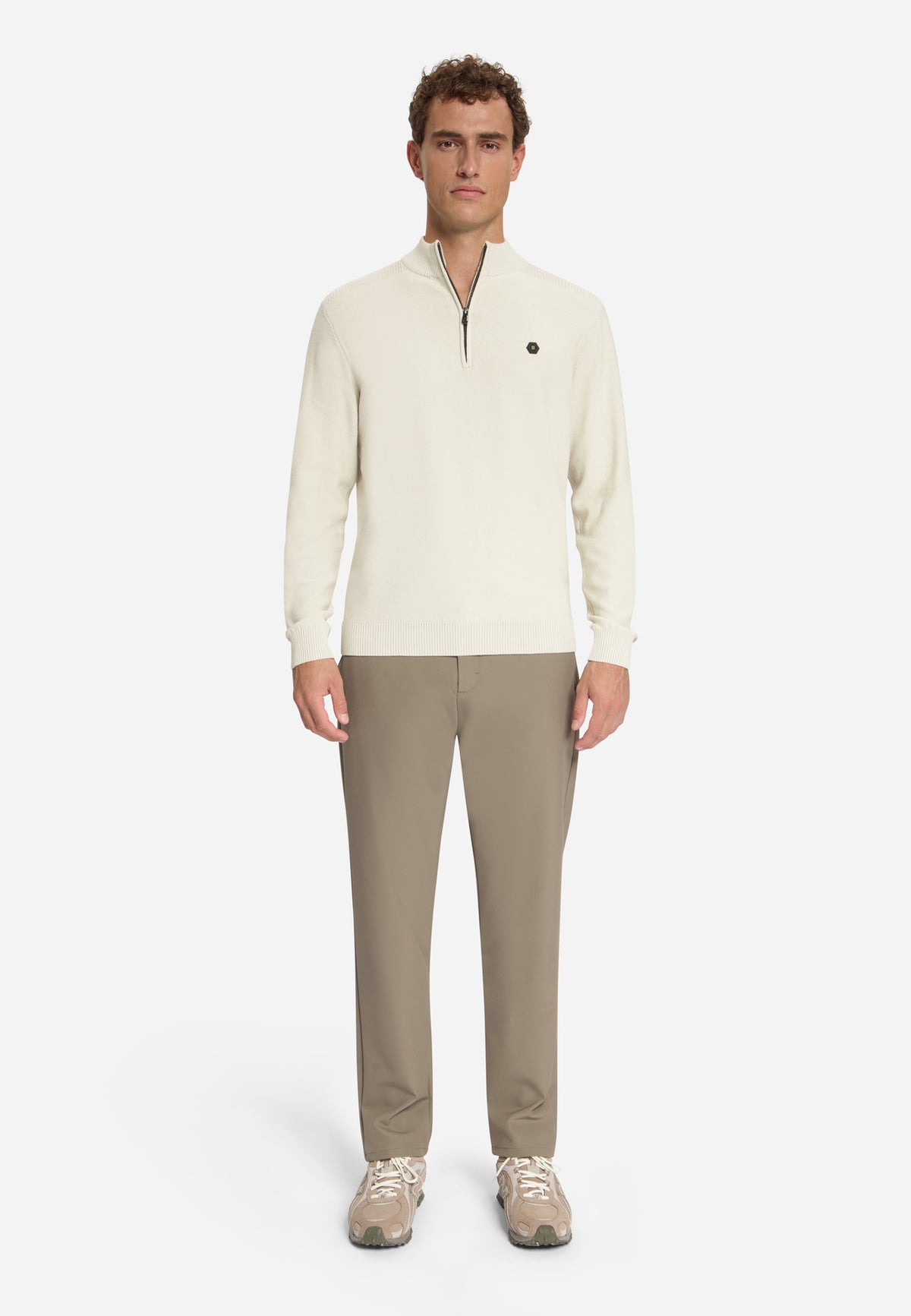 Half-Zip Jumper | Stone