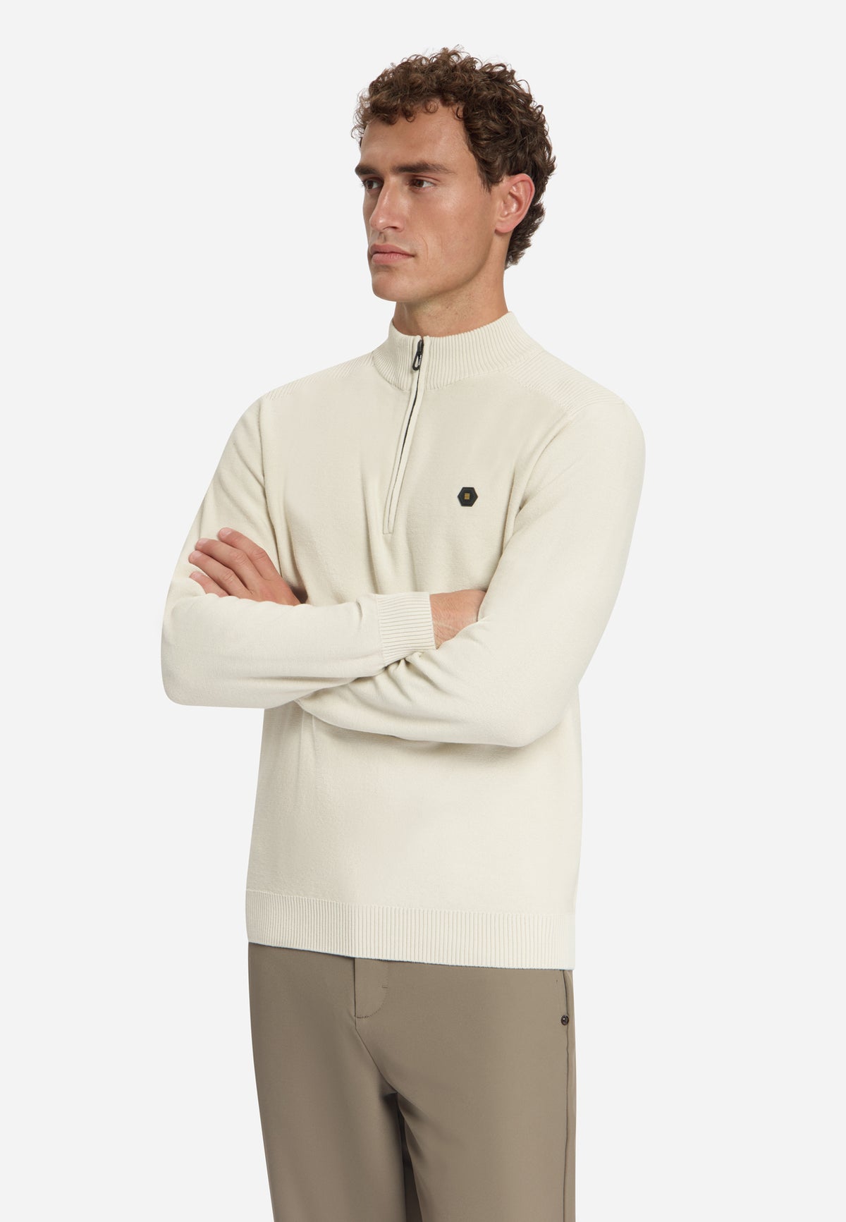 Half-Zip Jumper | Stone