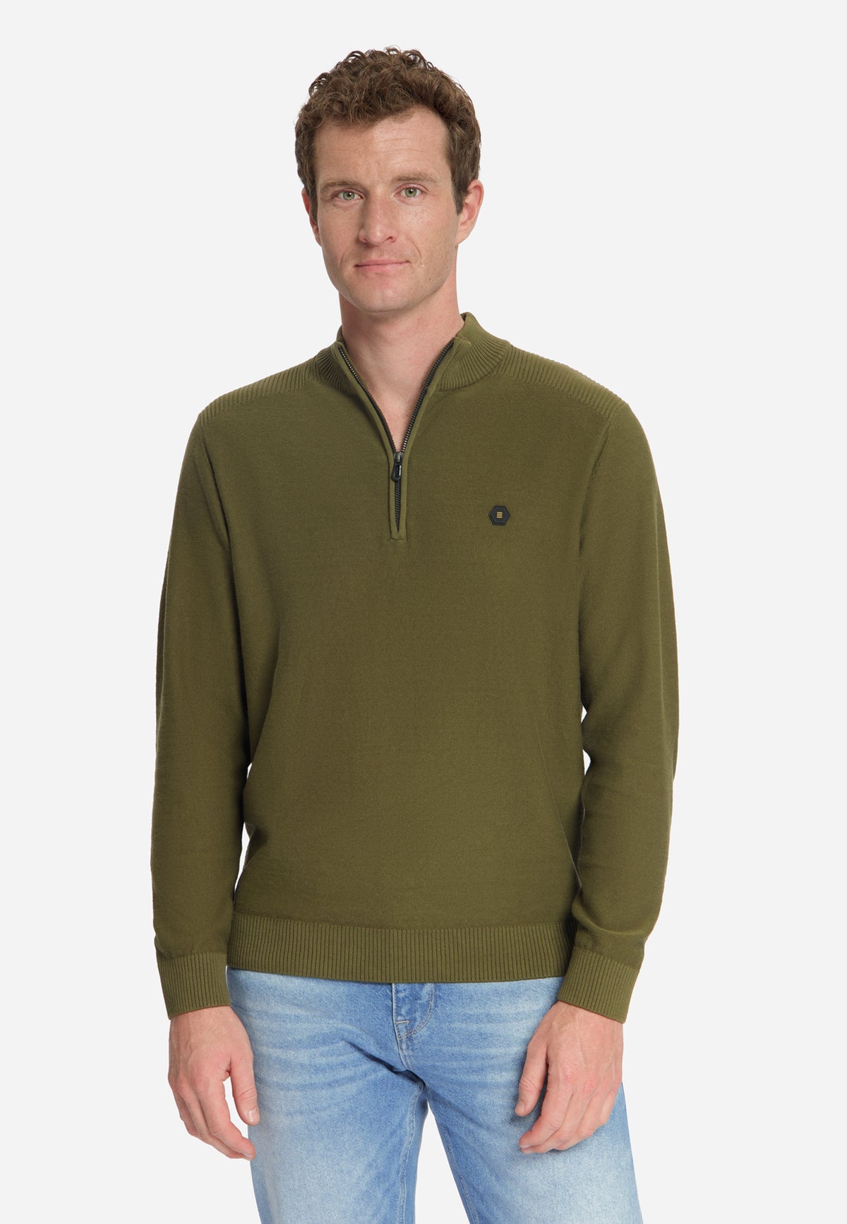 Half-Zip Jumper | Moss