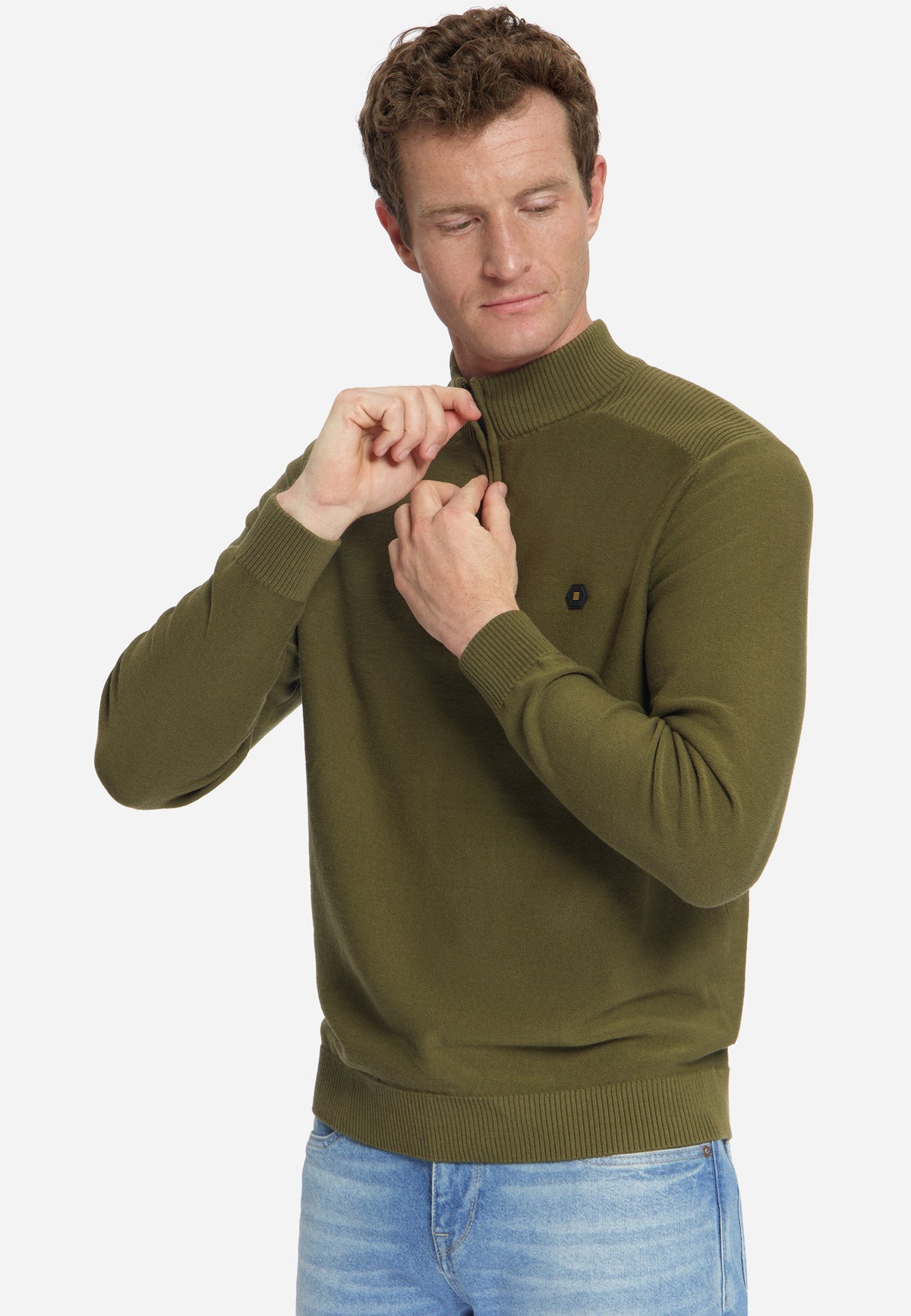 Half-Zip Jumper | Moss