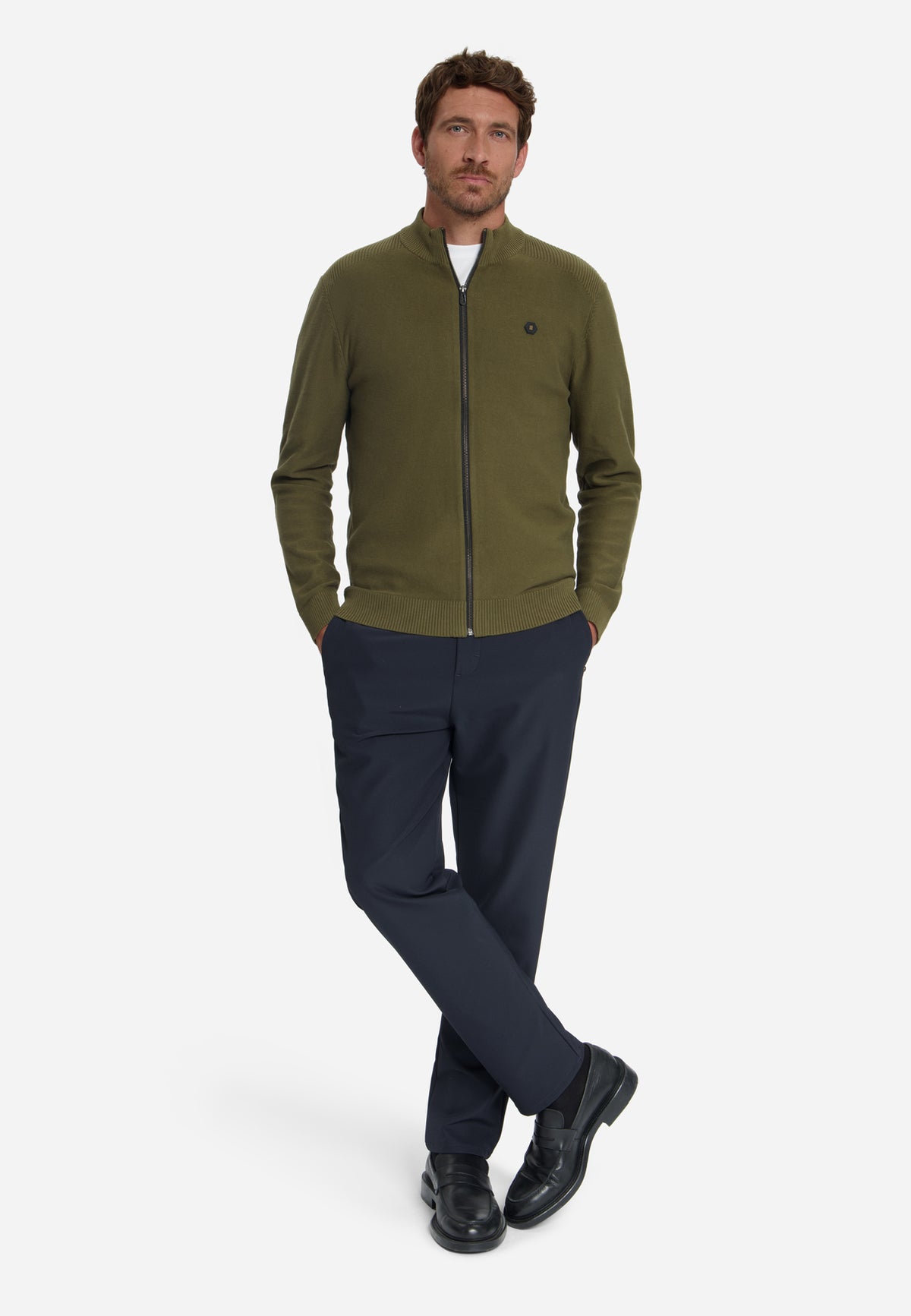 Cardigan zippé | Moss