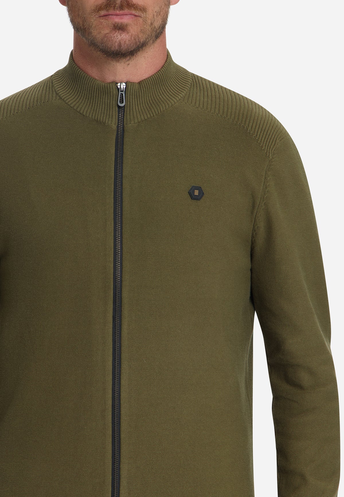 Cardigan zippé | Moss
