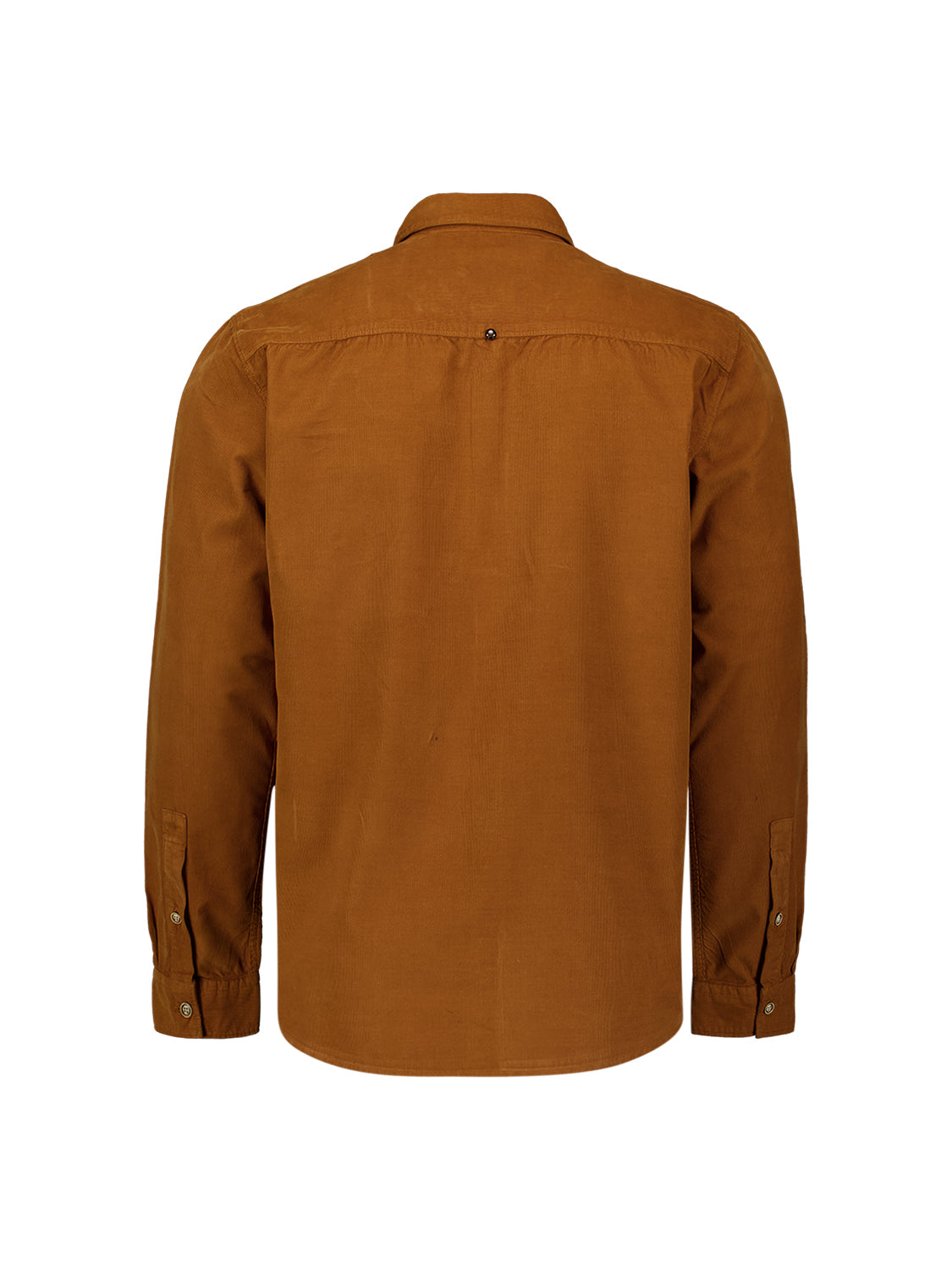 Chemise en velours côtelé fin | Caramel