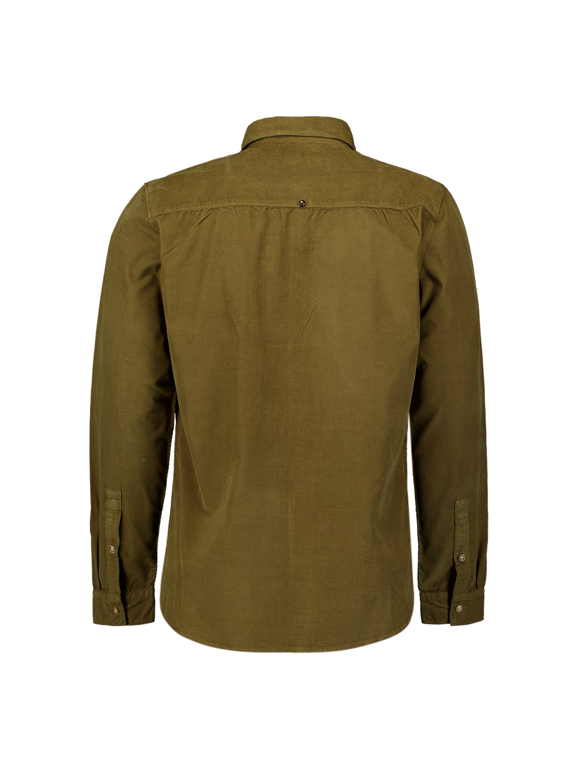 Chemise en velours côtelé fin | Moss