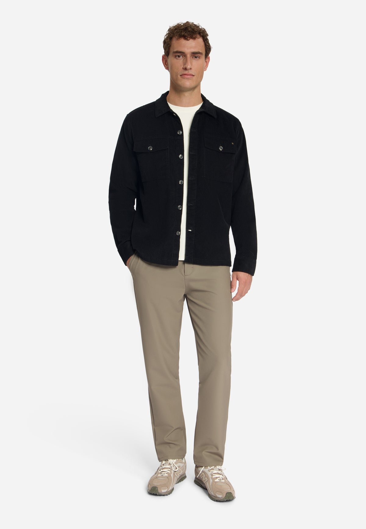 Overshirt en velours côtelé | Noir