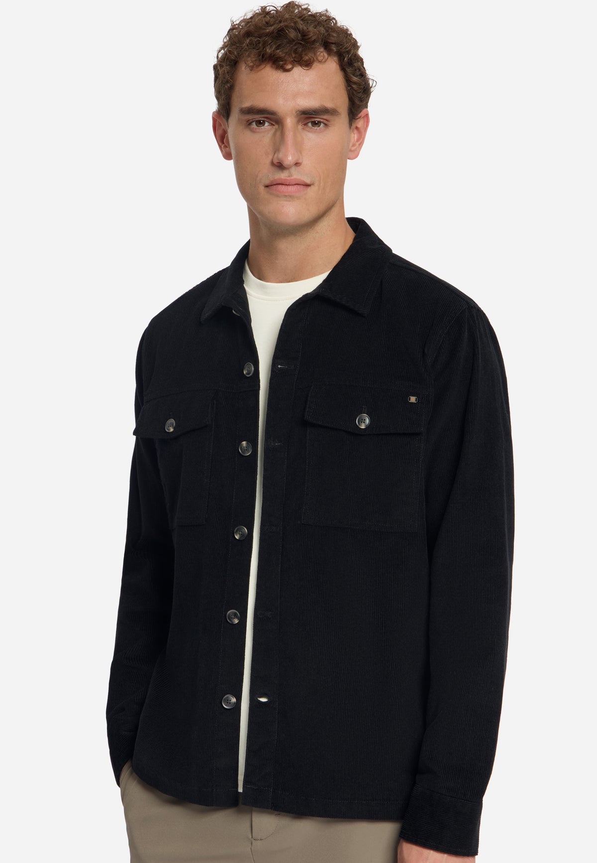 Overshirt en velours côtelé | Noir