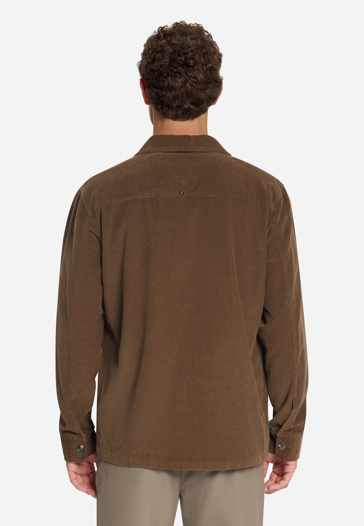 Overshirt en velours côtelé | Marron clair